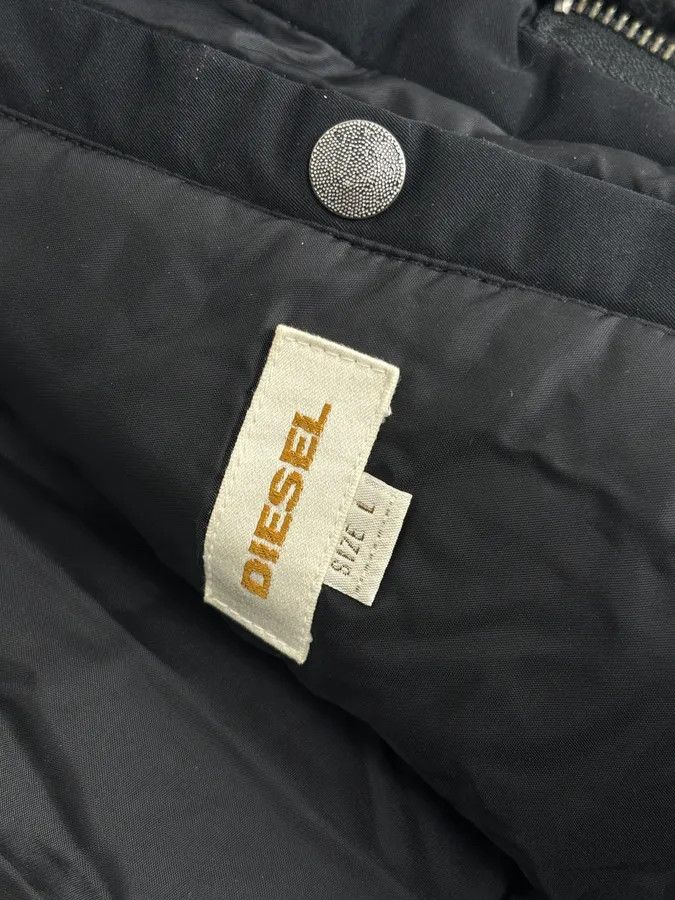 Diesel Diesel Black Nylon Sherpa Collar Bomber Jacket Size US M / EU 48-50 / 2 - 9 Thumbnail