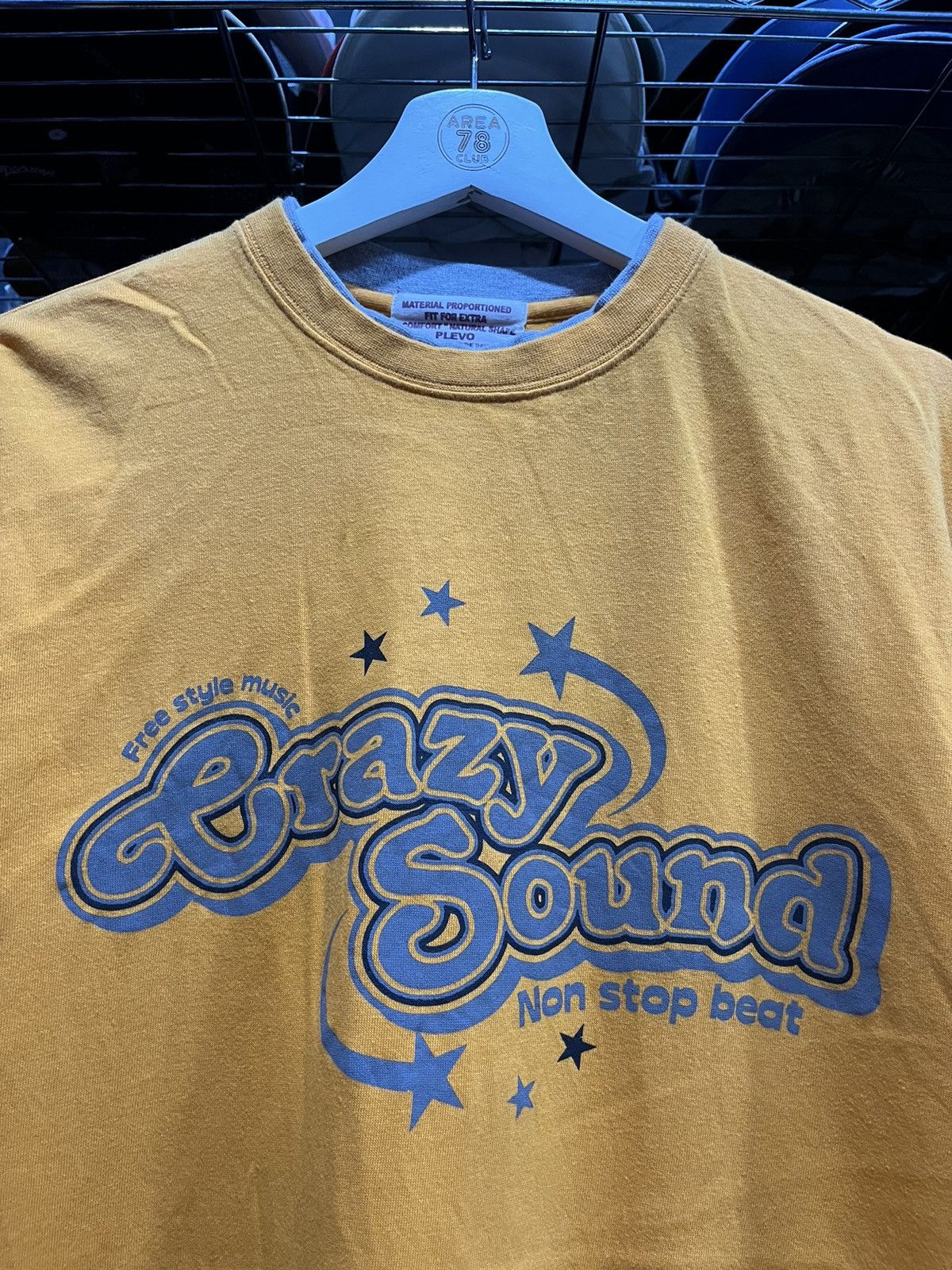 Vintage Free Style Music Crazy Sound Non Stop Beat Double Layer Tee Size US L / EU 52-54 / 3 - 2 Thumbnail