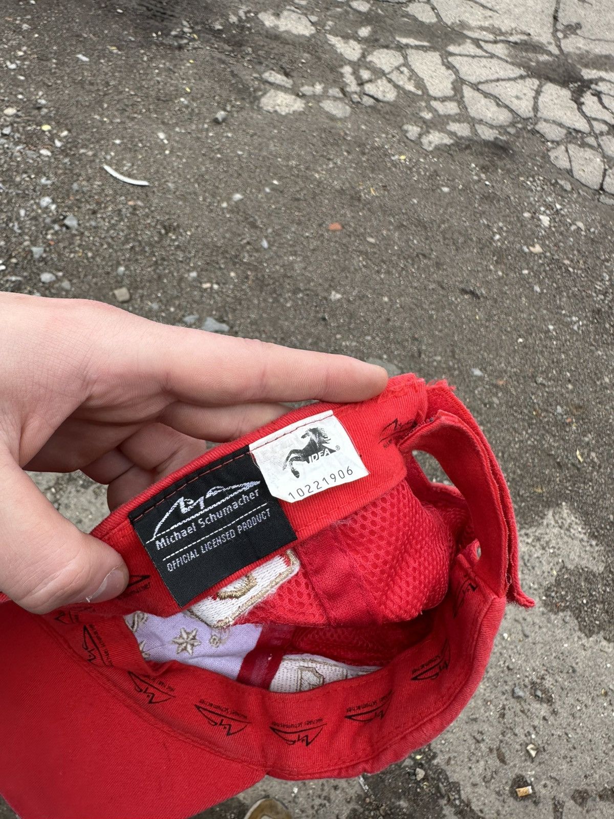 Ferrari Vintage Ferrari Cap Formula 1 Michael Schumacher Y2K Style Size ONE SIZE - 7 Thumbnail