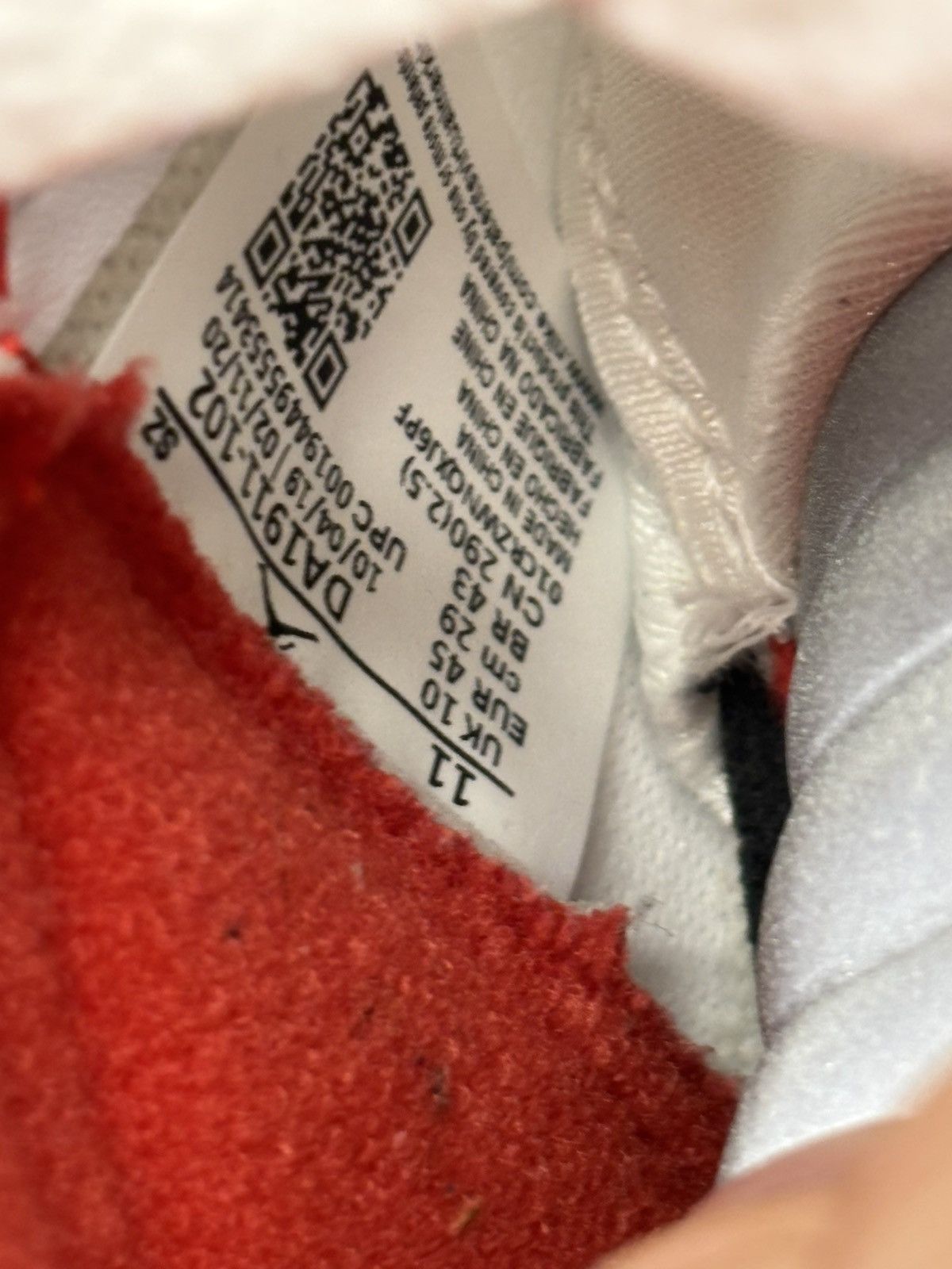 Jordan Brand Air Jordan 5 Retro Fire Red Size US 11 / EU 44 - 6 Thumbnail