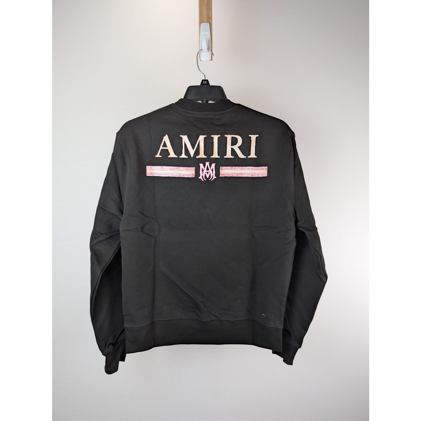 Amiri o1rshd1 MA Watercolor Bar Crewneck Sweatshirt in Black M Size US M / EU 48-50 / 2 - 16 Thumbnail