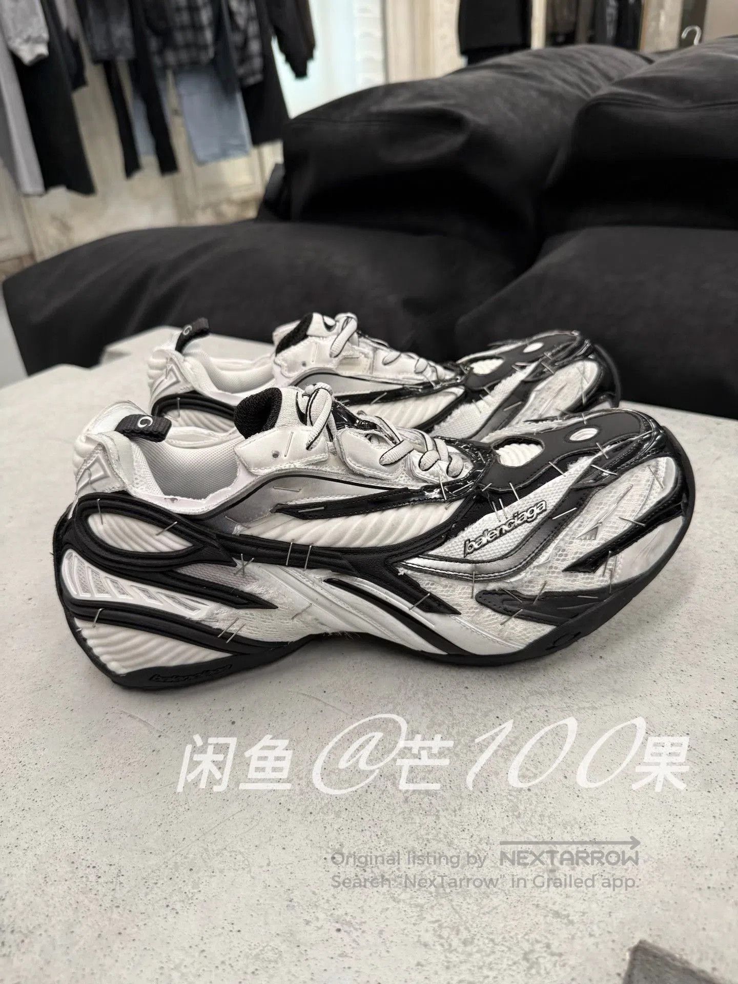 Balenciaga Balenciaga 26 Soleless Colorblock Sneakers. Size US 6 / EU 39 - 1 Thumbnail