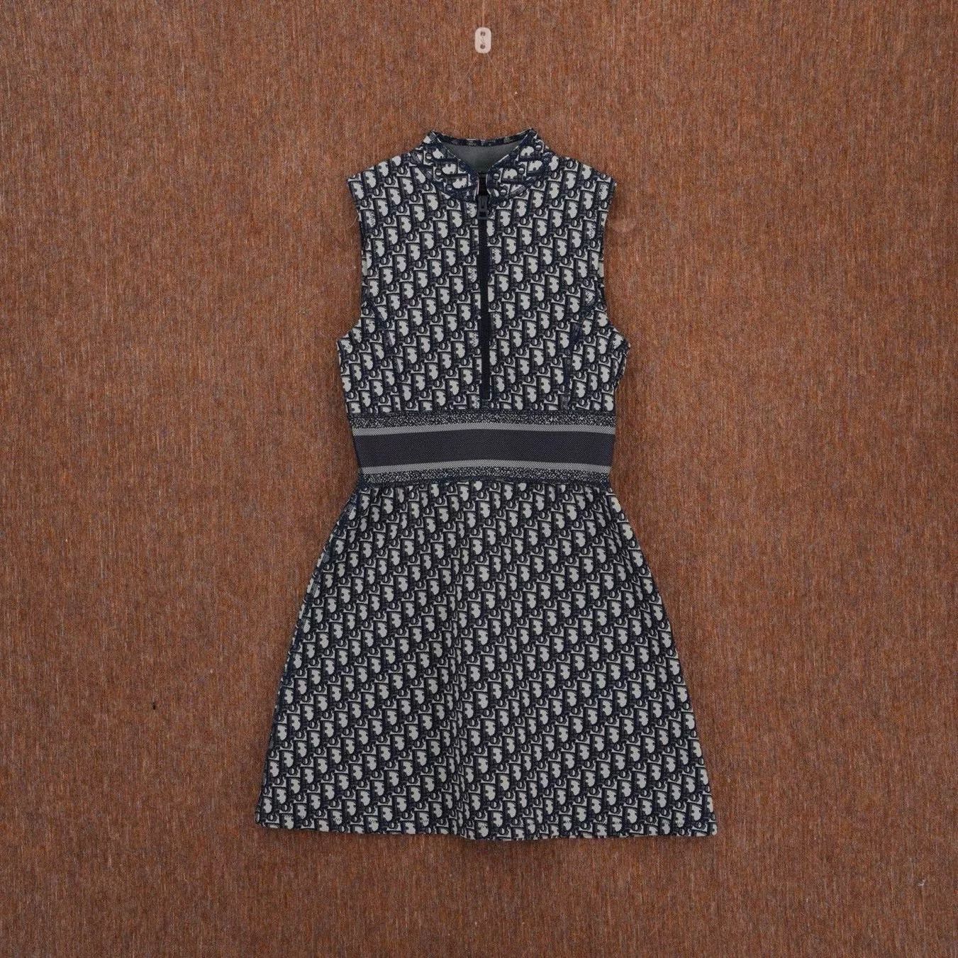 Dior Dior Monogram Sleeveless Dress Size XXS / US 00 / IT 34 - 1 Thumbnail