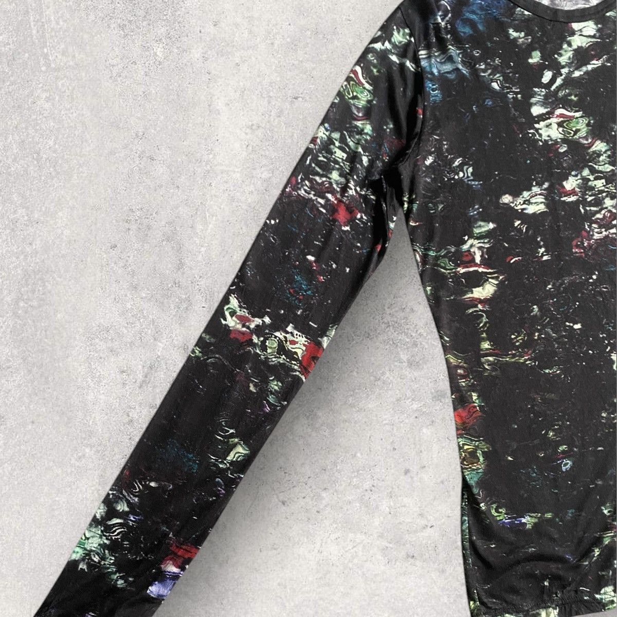 Yohji Yamamoto Noir AW20-21 Psychedelic Oversize L/S Size M / US 6-8 / IT 42-44 - 7 Thumbnail