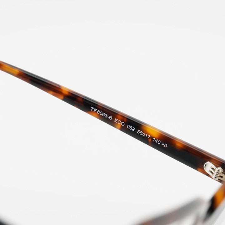 Tom Ford Tom Ford FT6063-B 052 Eyeglasses Havana 56mm Square Frame Size ONE SIZE - 6 Thumbnail