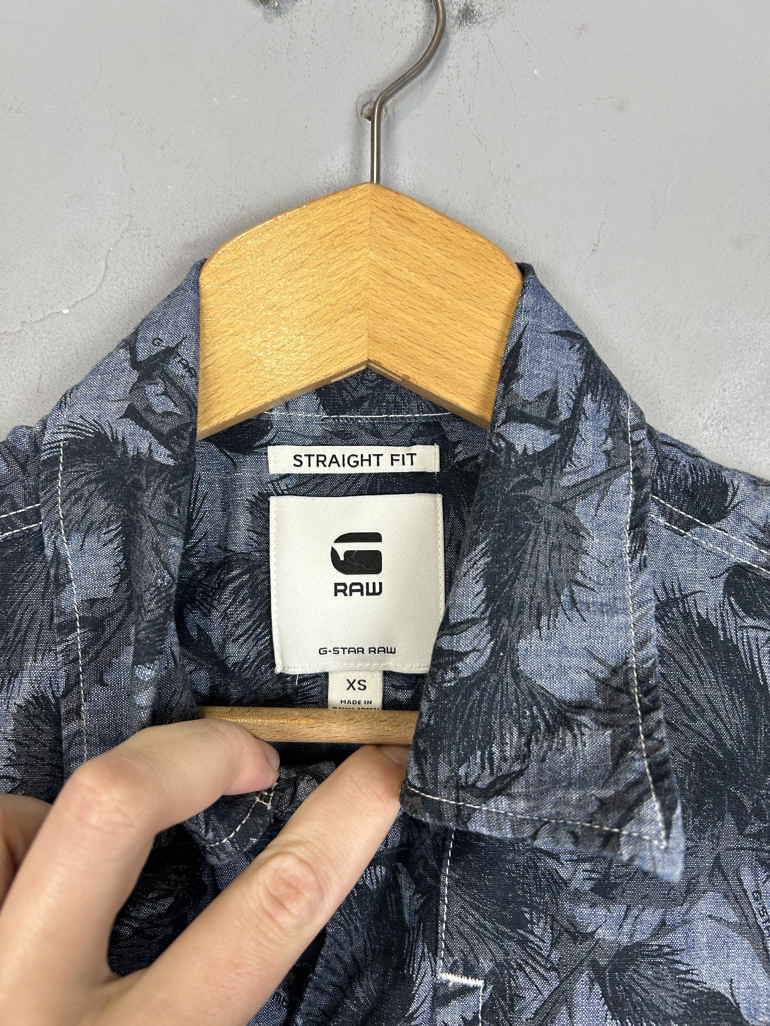 G-Star G Star Raw Shirts Hawaii Style Monogram Short Sleeve Floral Size US XS / EU 42 / 0 - 2 Thumbnail