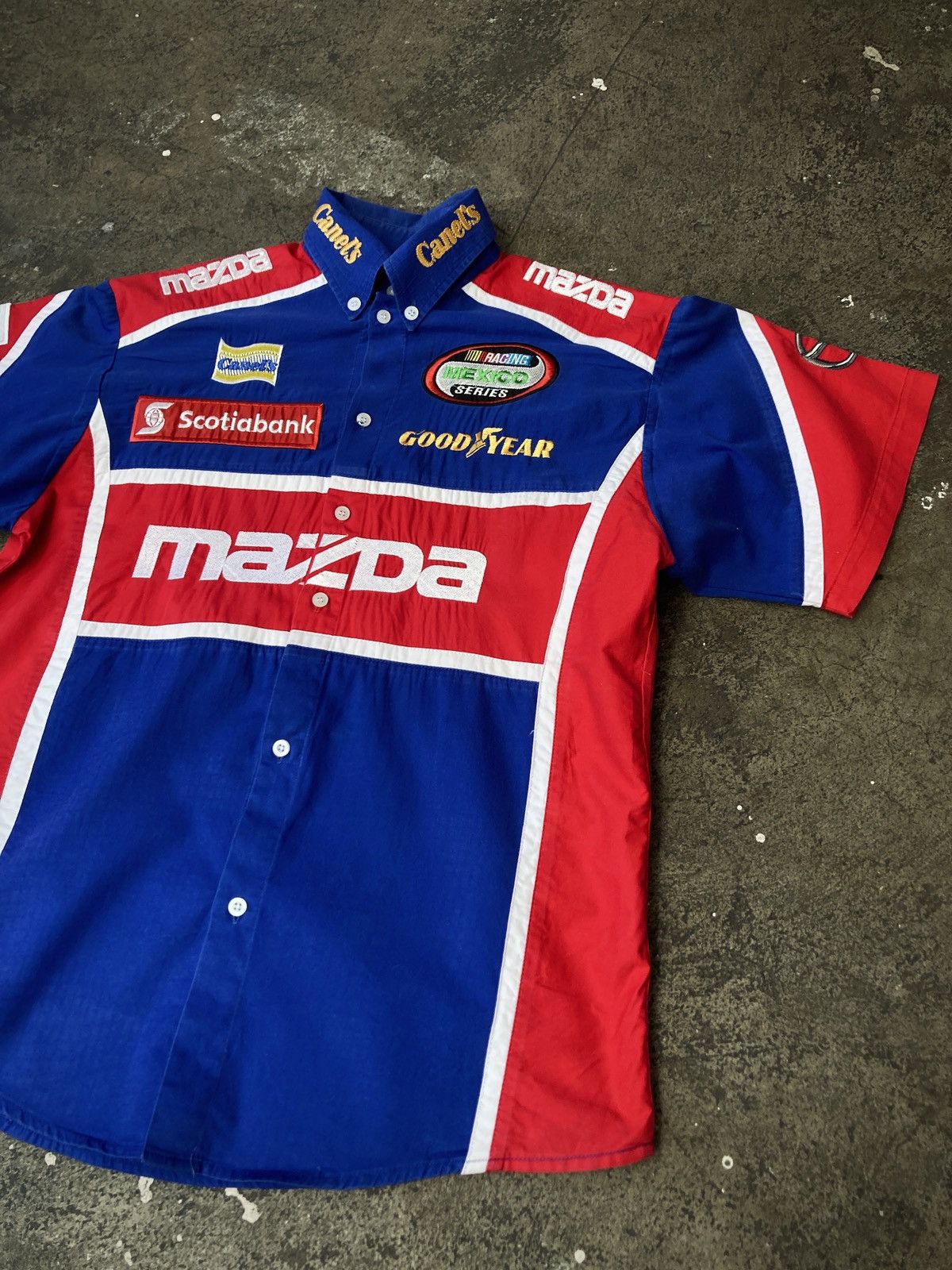 Formula 1 × NASCAR × Vintage Vintage 90s Mazda Speed Racing Shirt Size US M / EU 48-50 / 2 - 2 Thumbnail
