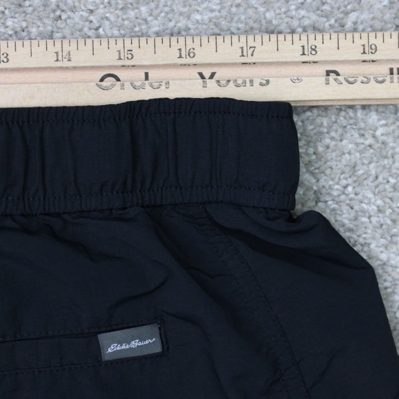 Eddie Bauer Eddie Bauer Shorts Mens Large Black Ripstop Tech Belted Cargo Vented Nylon Shortes? Size US 33 - 7 Thumbnail