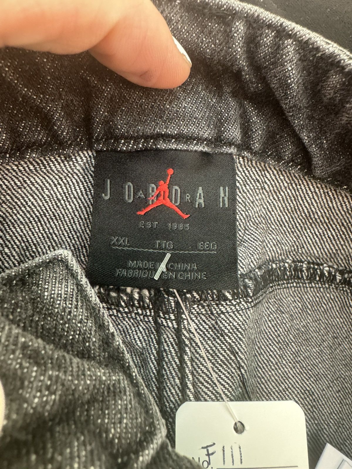 Jordan Brand Jordan men’s Air Denim Basketball shorts sample black Size US 38 / EU 54 - 5 Thumbnail