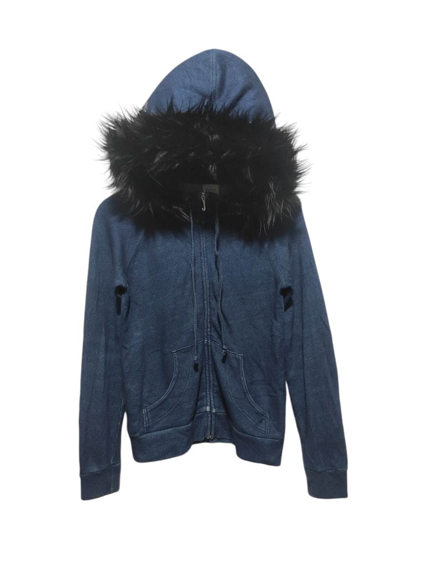 Japanese Brand Juicy Couture Denim Zip Fur Hoodie if6was9 LGB style Size US XS / EU 42 / 0 - 1 Thumbnail
