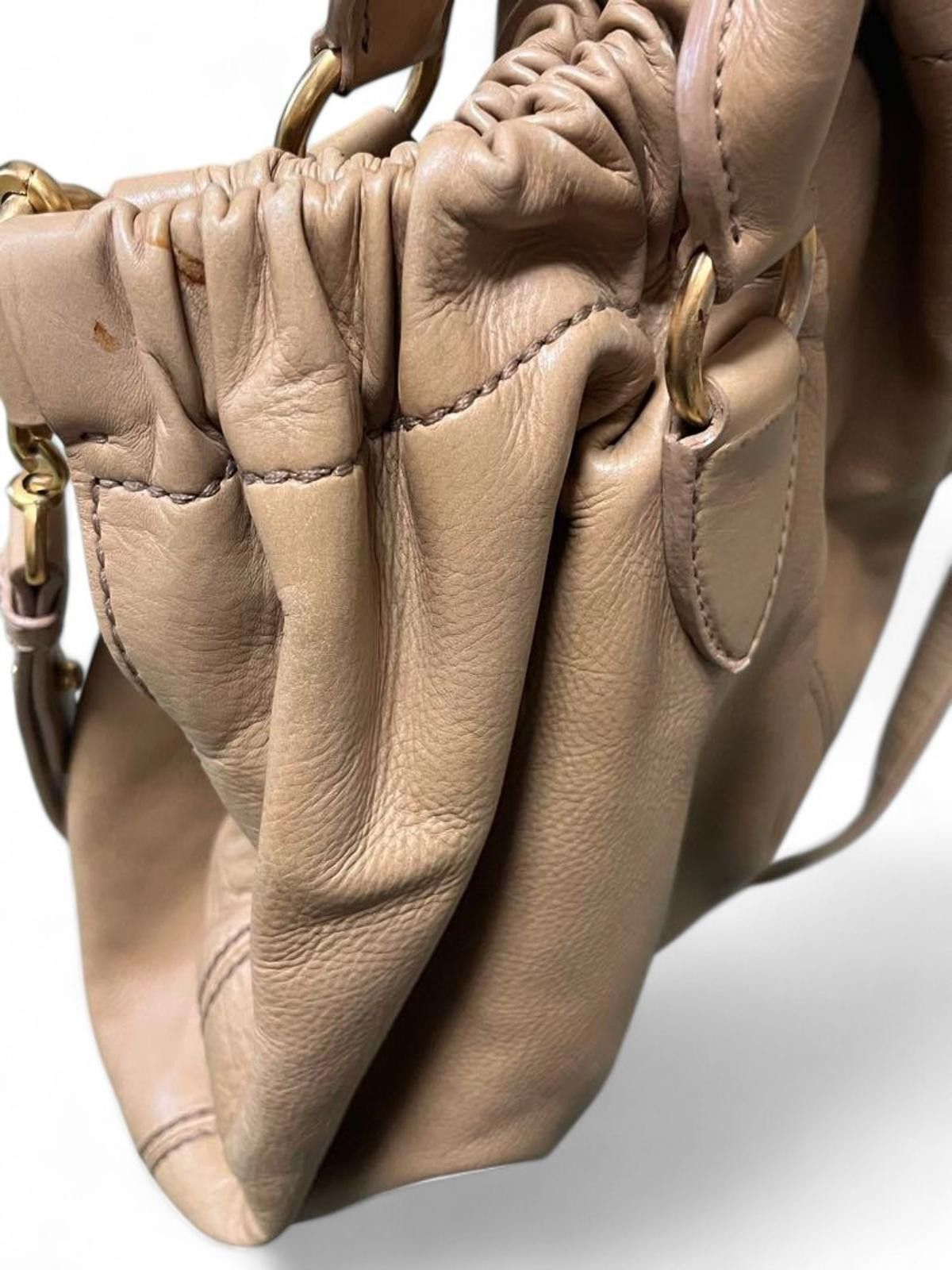 Miu Miu Miu Miu - Beige Leather Handbag Size ONE SIZE - 6 Thumbnail