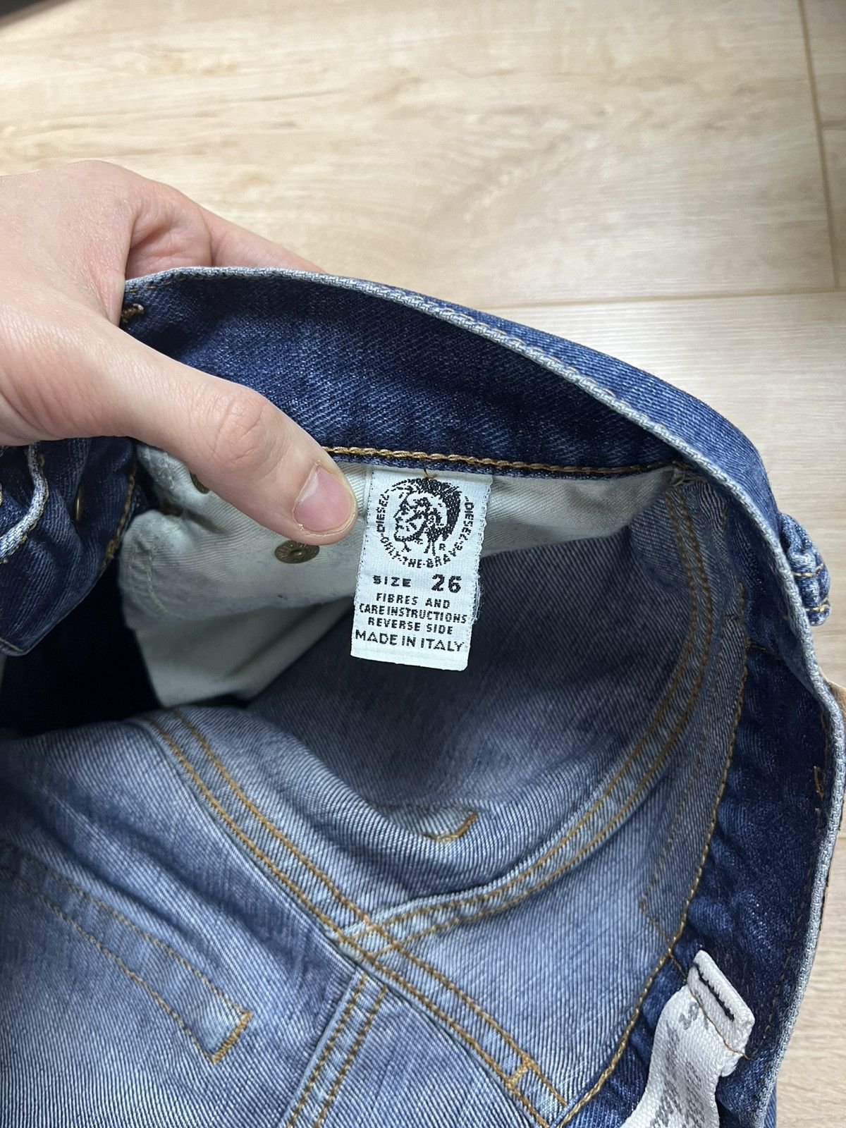 Diesel × Vintage Vintage Diesel Italy Jeans Pants Regular Fit 26 Size US 26 / EU 42 - 8 Thumbnail