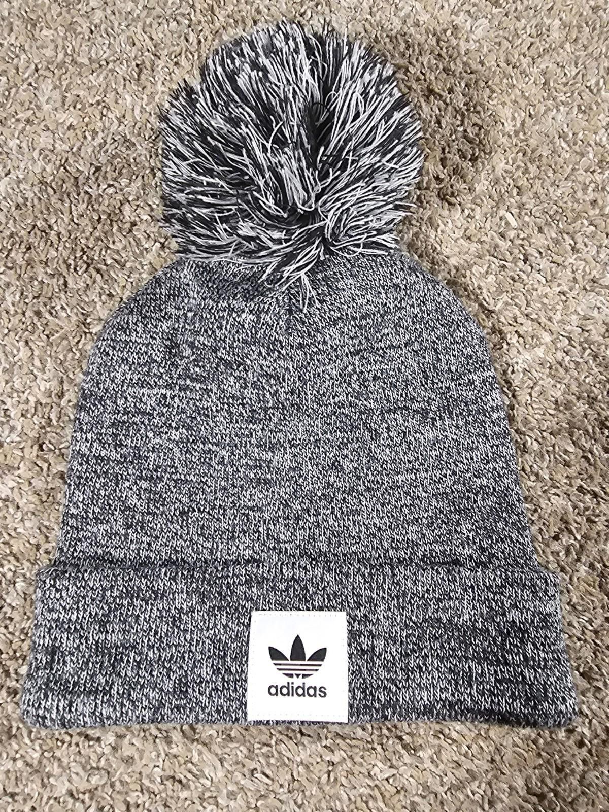 Adidas adidas black white pom beanie Size ONE SIZE - 1 Thumbnail