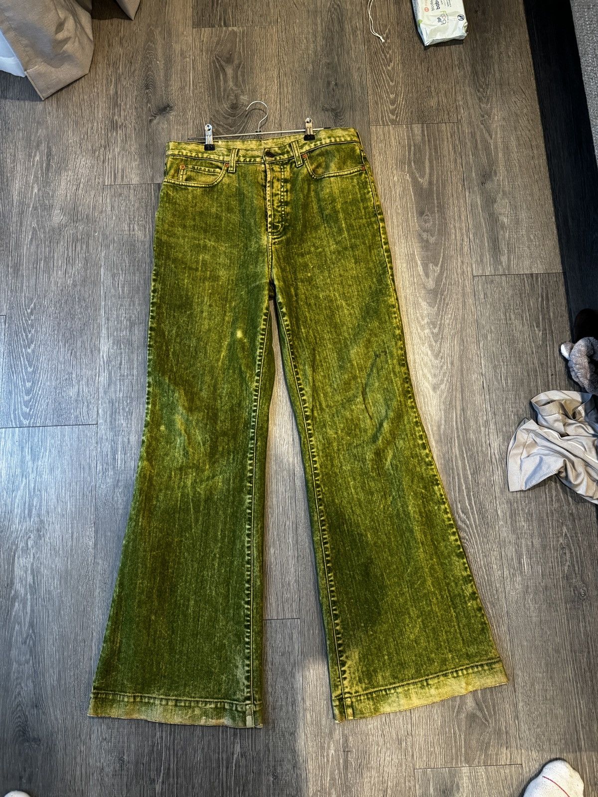 image of Gucci Flair Jeans in Green, Men's (Size 33)