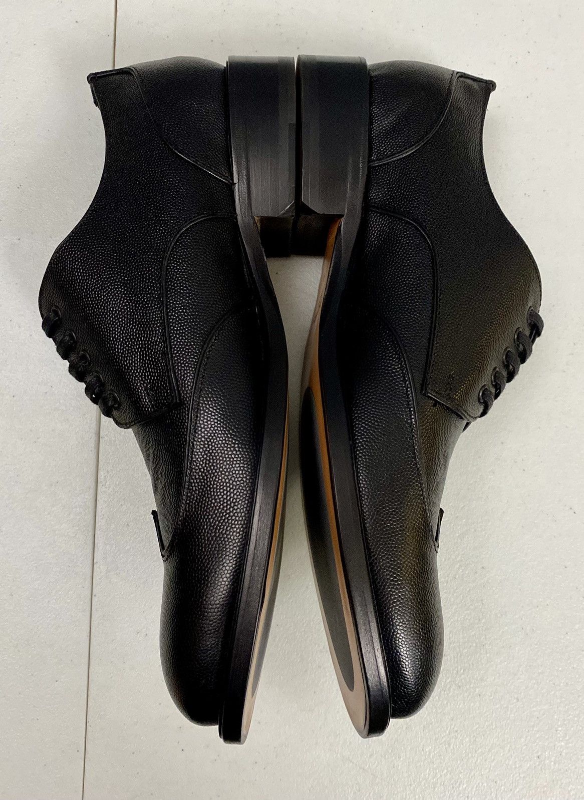 Dsquared2 Dsquared2 🇮🇹 Black Textured Gloss Leather Wingtip Derby 9 NEW Size US 9 / EU 42 - 8 Thumbnail
