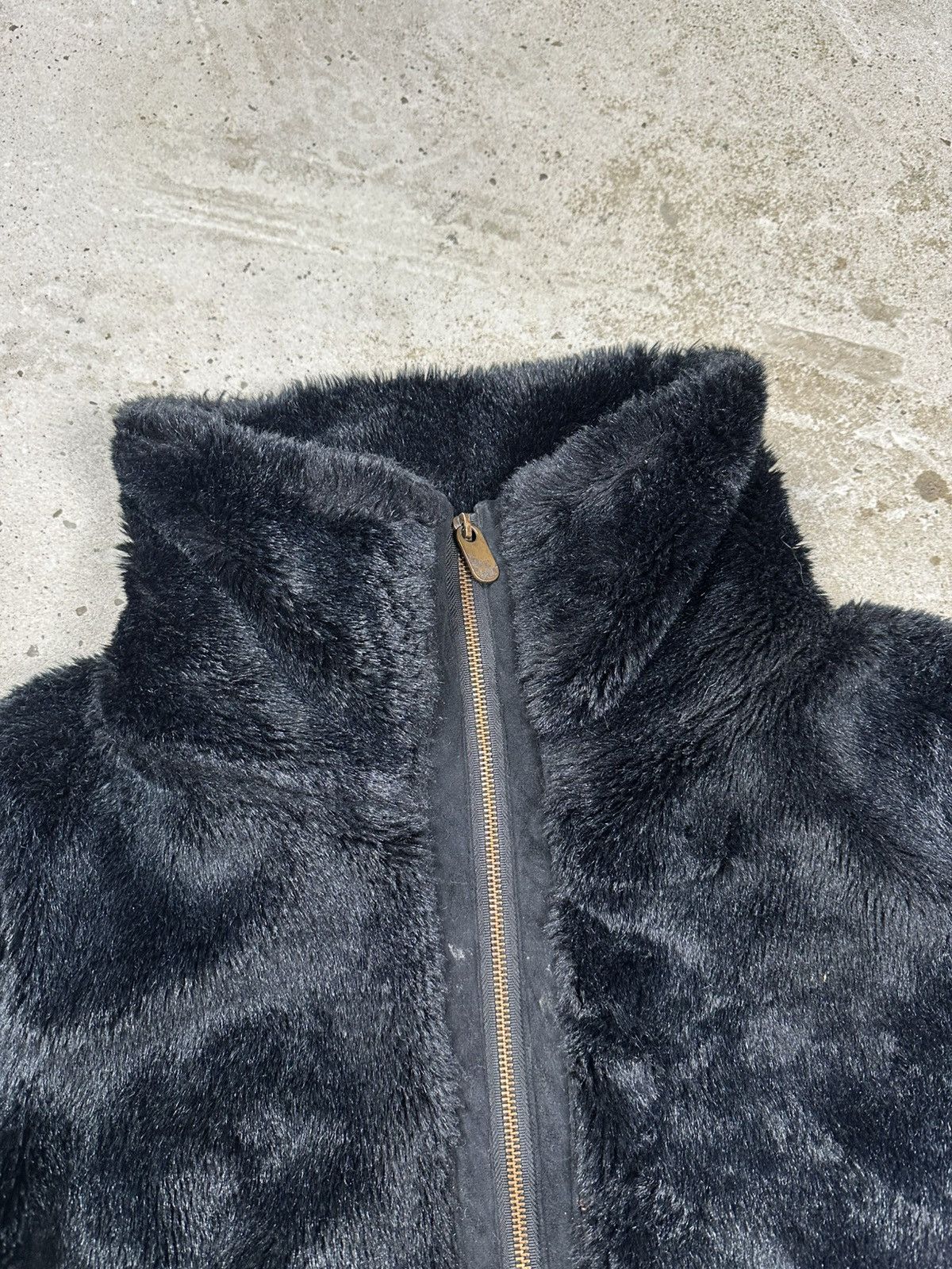 If Six Was Nine Vintage Y2K Faux Fur Japanese Style Black Boxy Bomber Jacket Size US S / EU 44-46 / 1 - 5 Thumbnail