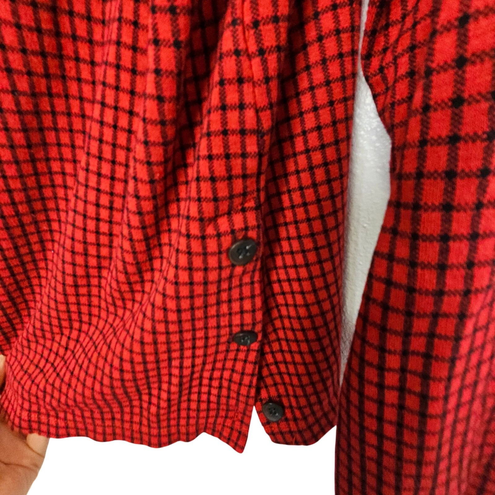 J. Jill J. Jill Womens Ponte Sweater Size M Check Lagenlook Stretch Size M / US 6-8 / IT 42-44 - 4 Thumbnail