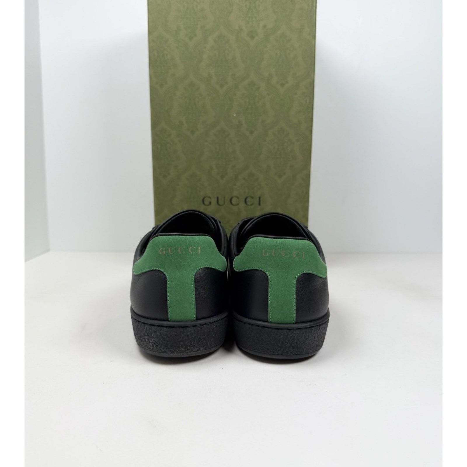 Gucci Size 8US - Gucci Ace Elastic Web Leather Sneakers Size US 8 / EU 41 - 4 Thumbnail