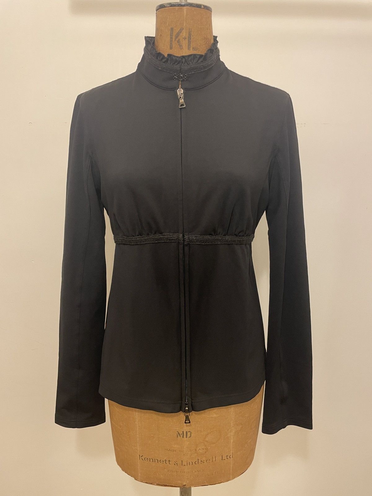 Prada Prada zip up jersey top Size L / US 10 / IT 46 - 1 Thumbnail
