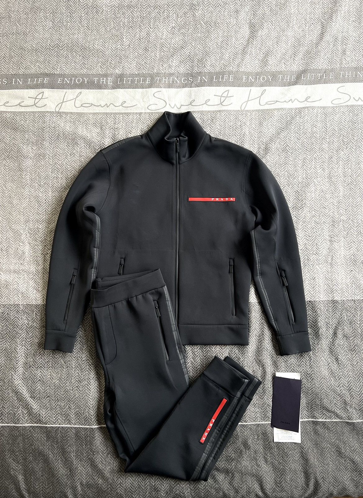 Prada Prada Linea Rossa Technical Tracksuit Set | Grailed