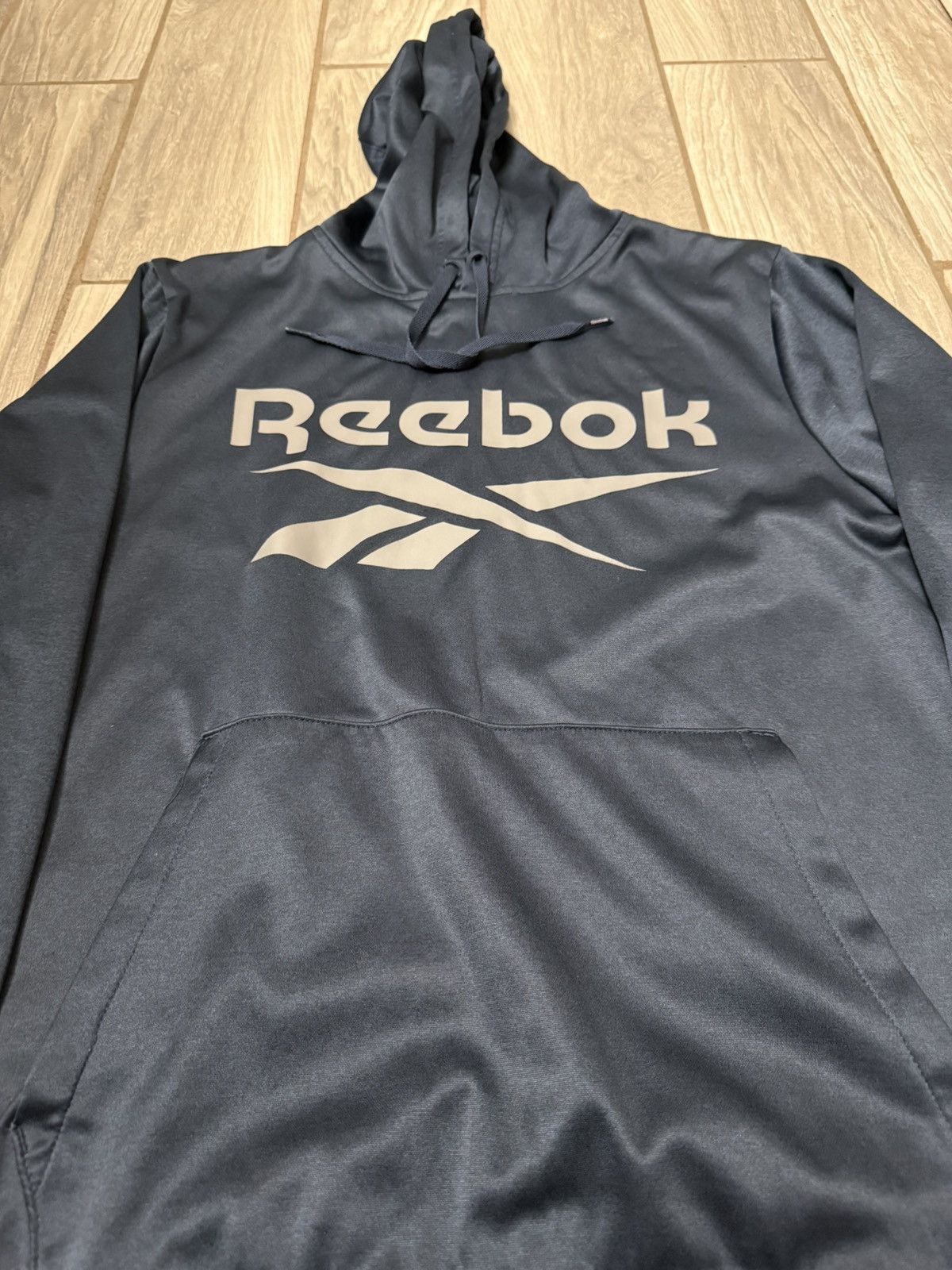 Reebok Reebok Men’s Casual Pullover Hoodie Navy Blue/Grey Size US M / EU 48-50 / 2 - 2 Thumbnail