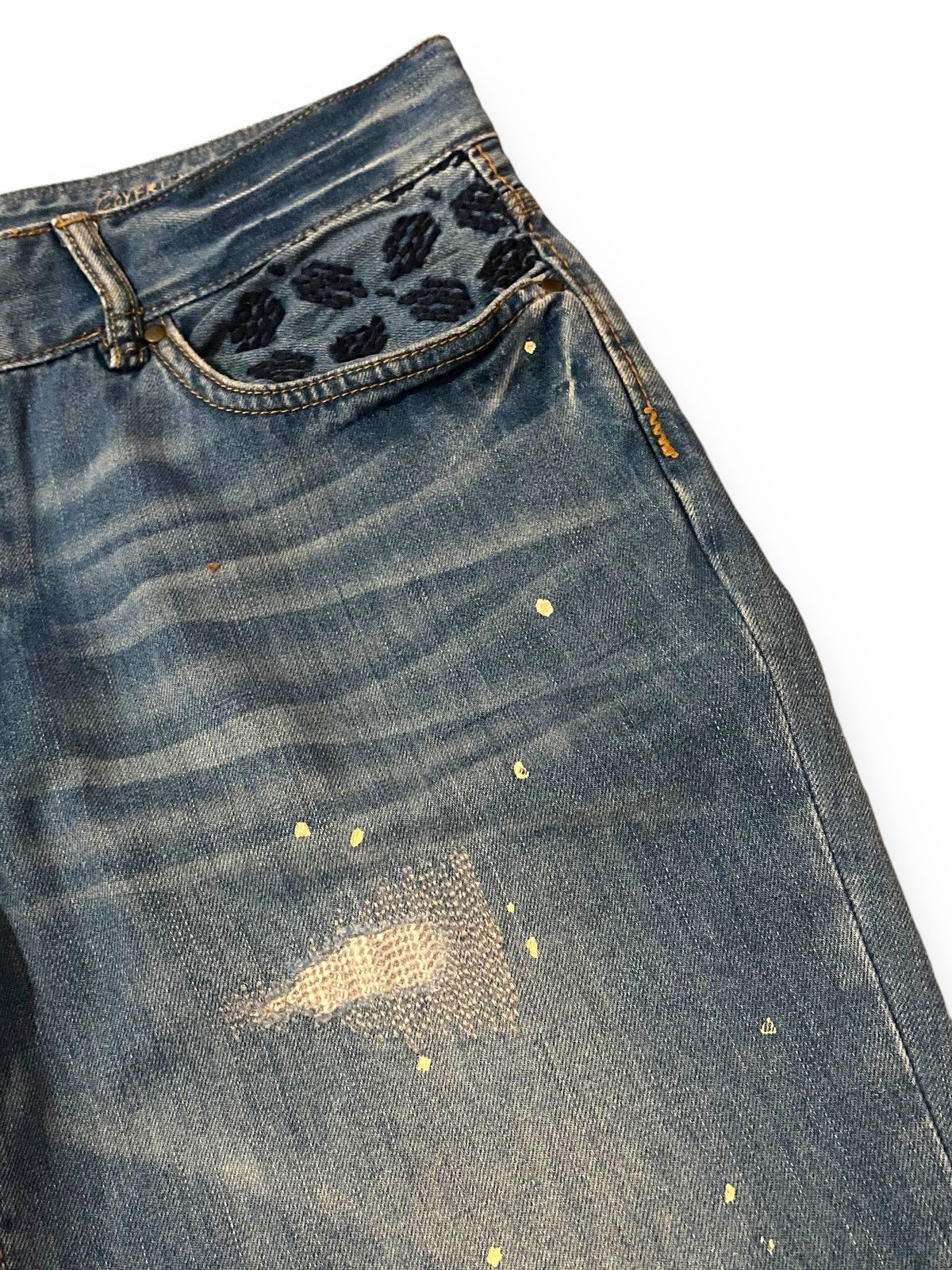 Eddie Bauer Eddie Bauer Boyfriend Patchwork Distressed Floral Jeans Size US 34 / EU 50 - 7 Thumbnail