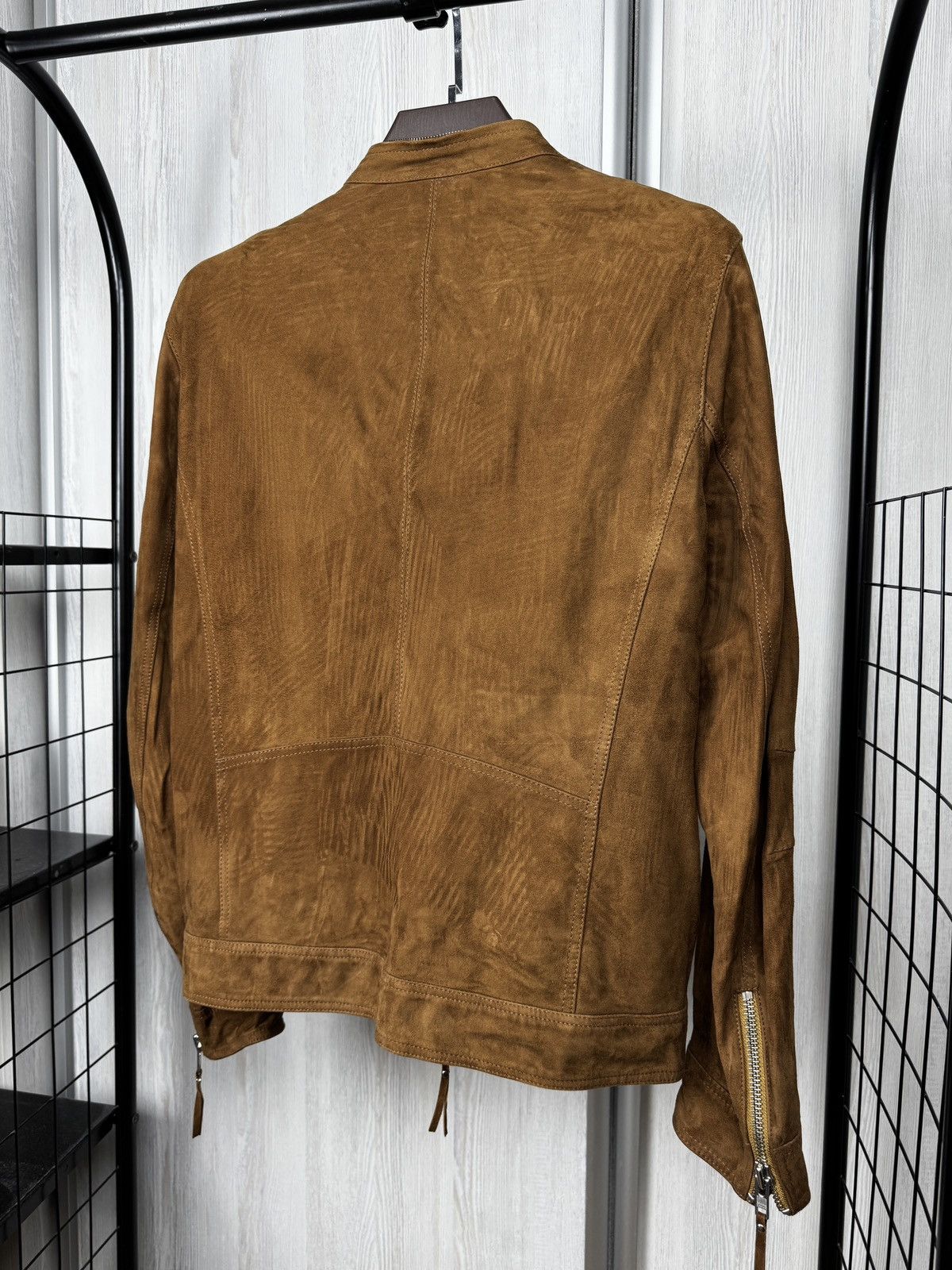 Officina36 Officina 36 brown leather suede biker bomber jacket Size US M / EU 48-50 / 2 - 9 Thumbnail