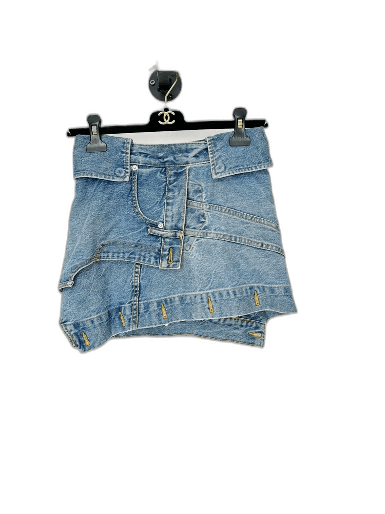 Alexander Wang Alexander Wang Denim Mini Skirt Size 24 Size 24" / US 00 / IT 34 - 1 Thumbnail