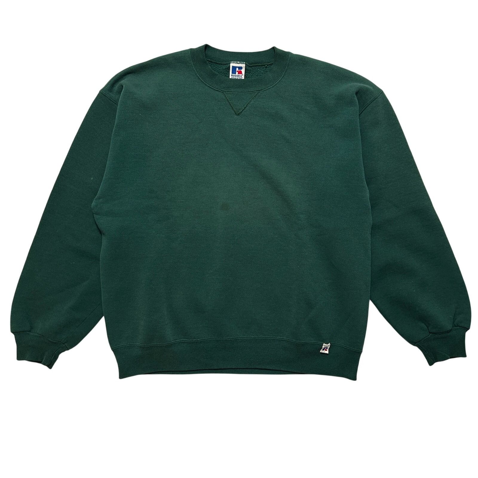 Russell Athletic VTG 90's Russell Athletic Crewneck Blank Sweatshirt Green L Size US L / EU 52-54 / 3 - 1 Thumbnail