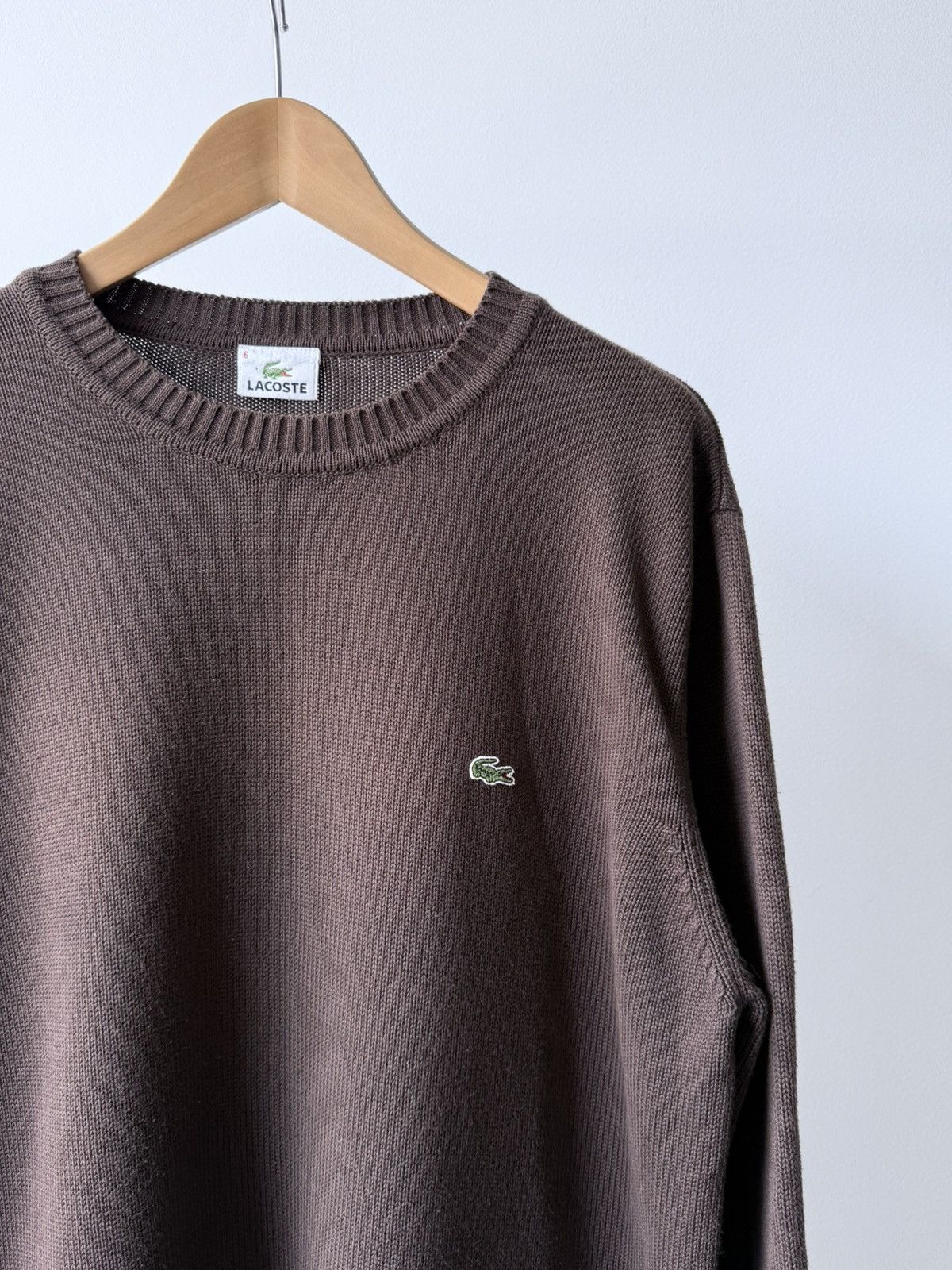 Lacoste Vintage Lacoste Brown Sweater Size US XL / EU 56 / 4 - 2 Thumbnail