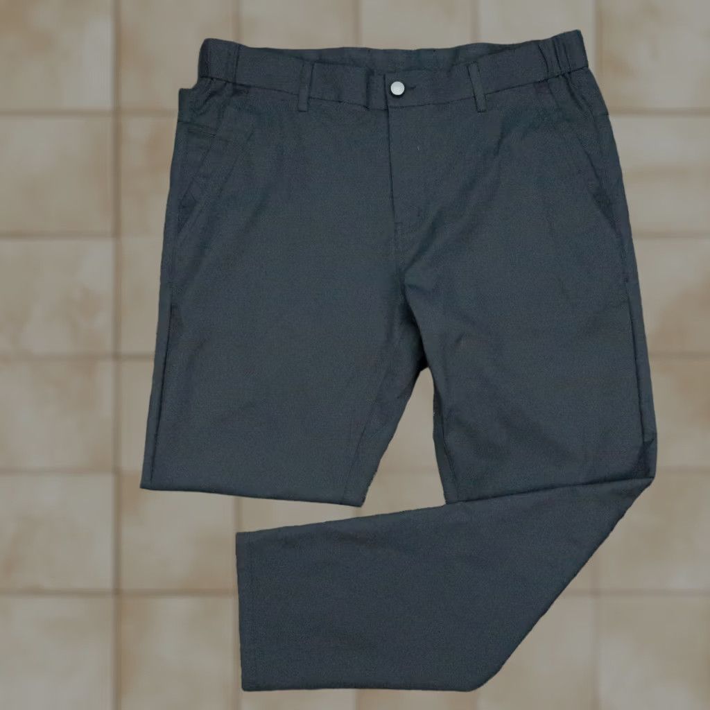 Vintage Jack Archer Pants Mens 33x28 Deep Blue Chino Travel Straight Jetsetter Trouser Size US 33 - 1 Thumbnail