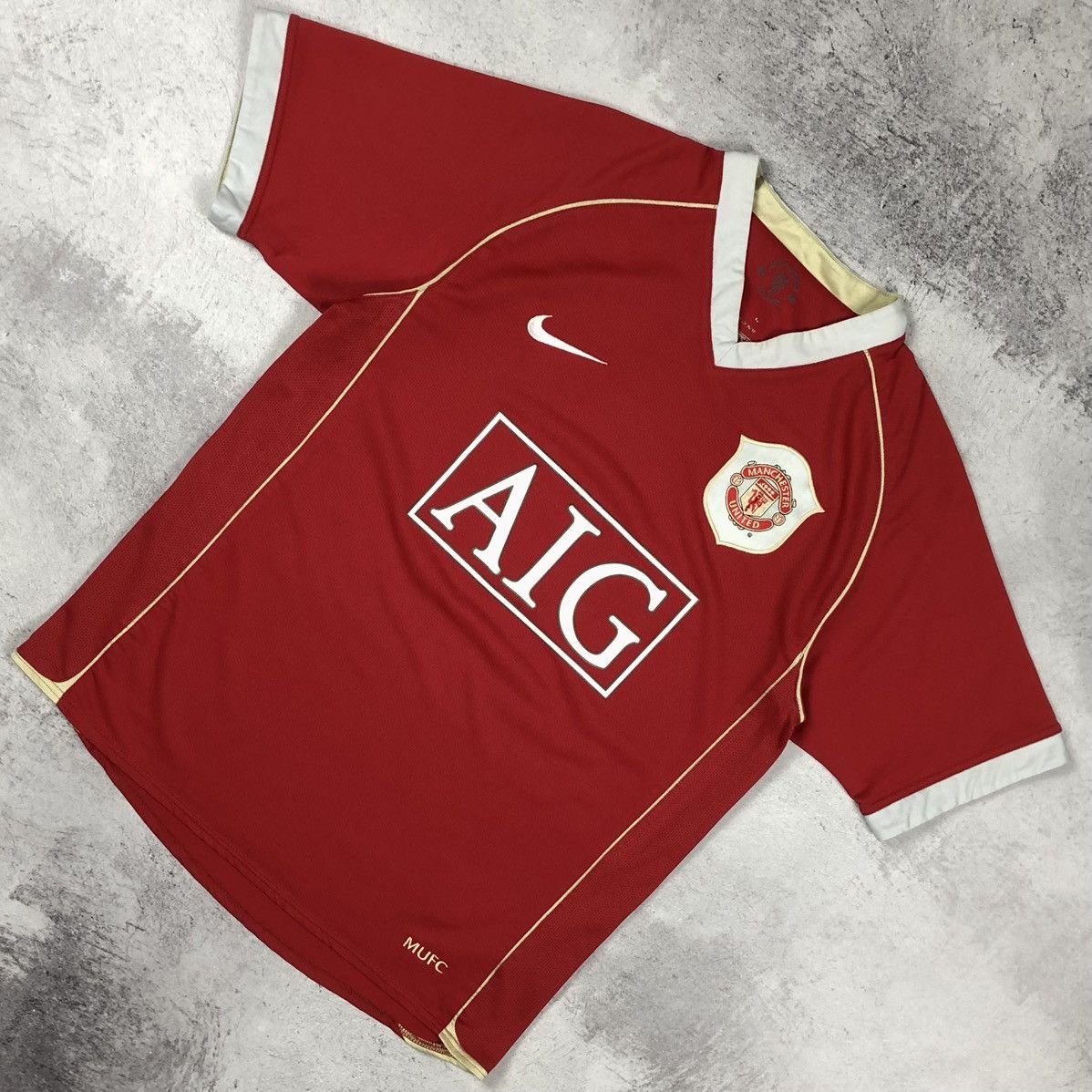 Nike Manchester United 2006-2007 Nike Home Soccer Jersey Size US S / EU 44-46 / 1 - 1 Thumbnail