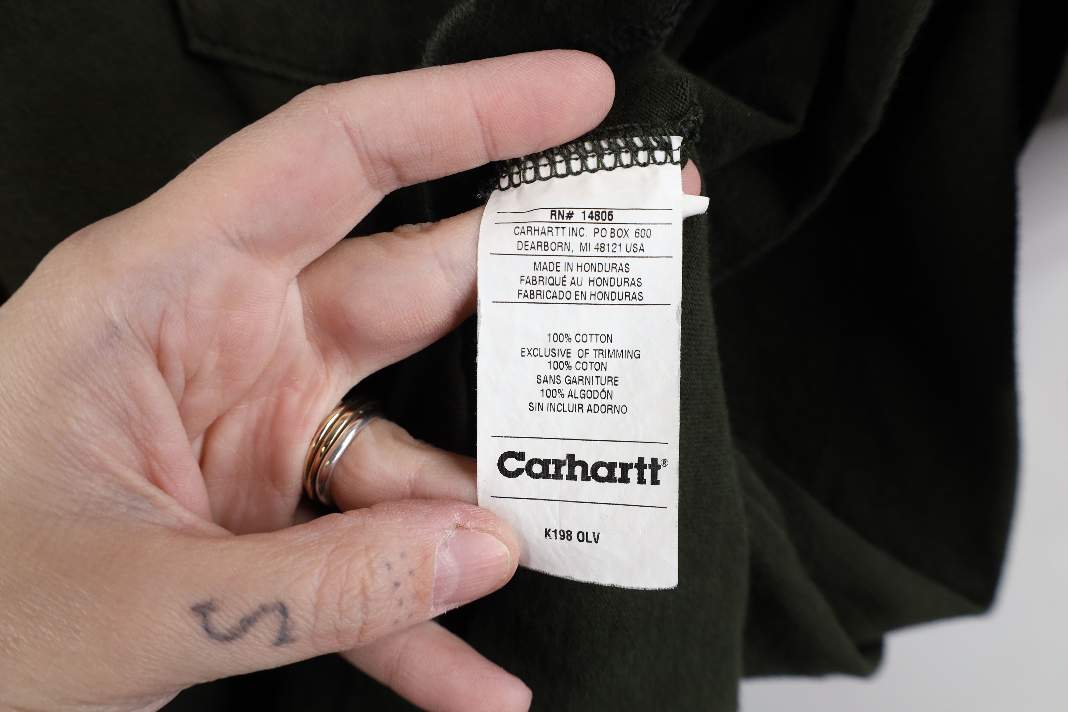 Carhartt × Vintage Vintage Y2K Carhartt Faded Spell Collared Polo Shirt Green Size US L / EU 52-54 / 3 - 11 Thumbnail
