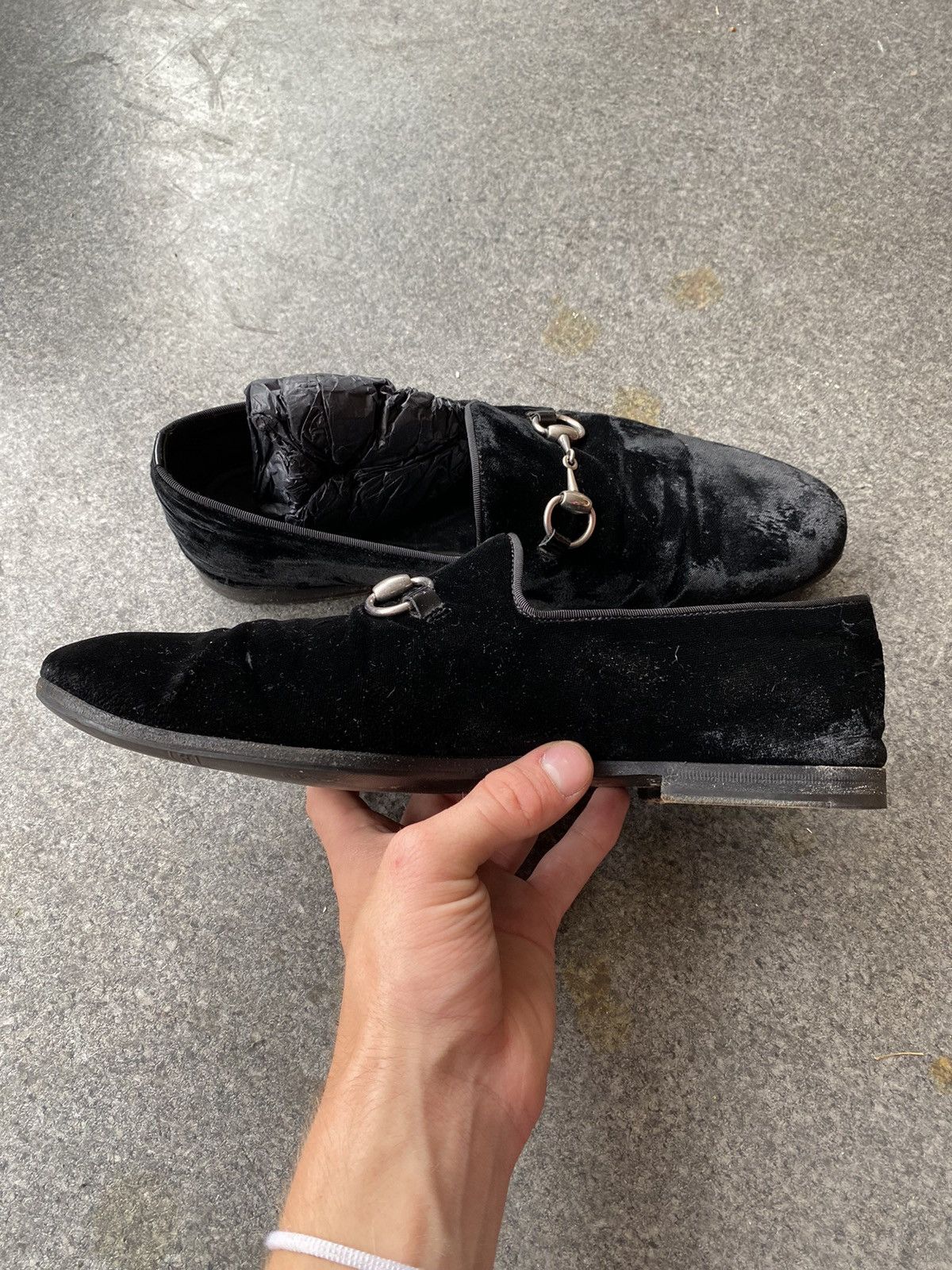 Gucci Gucci Velvet Loafers Size US 7 / EU 40 - 9 Thumbnail