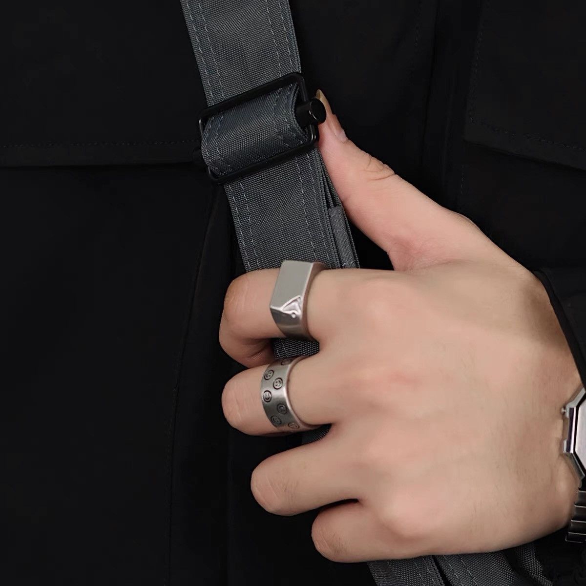 Japanese Brand × Vintage Retro punk rings Size ONE SIZE - 3 Thumbnail