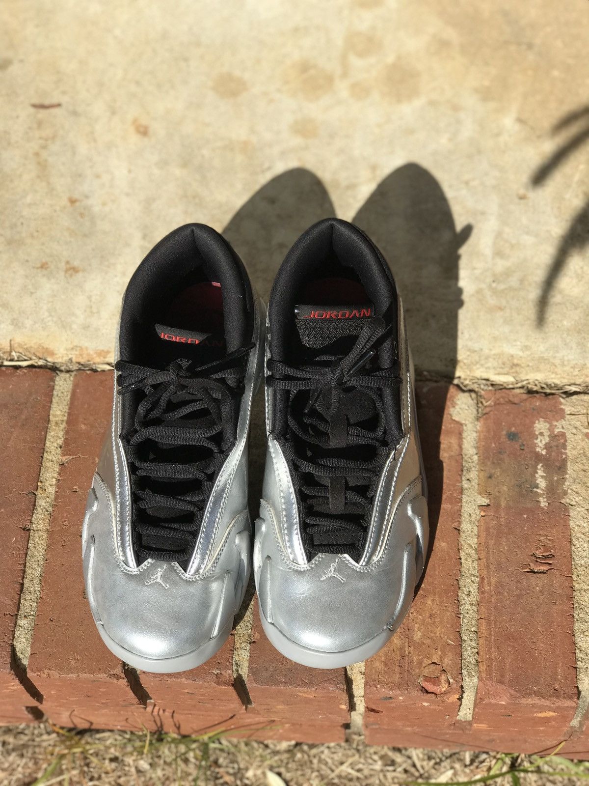 Jordan Brand Air Jordan Retro 14 Low Metallic Silver Women’s Size 8 /6.5Y Size US 8 / IT 38 - 3 Thumbnail