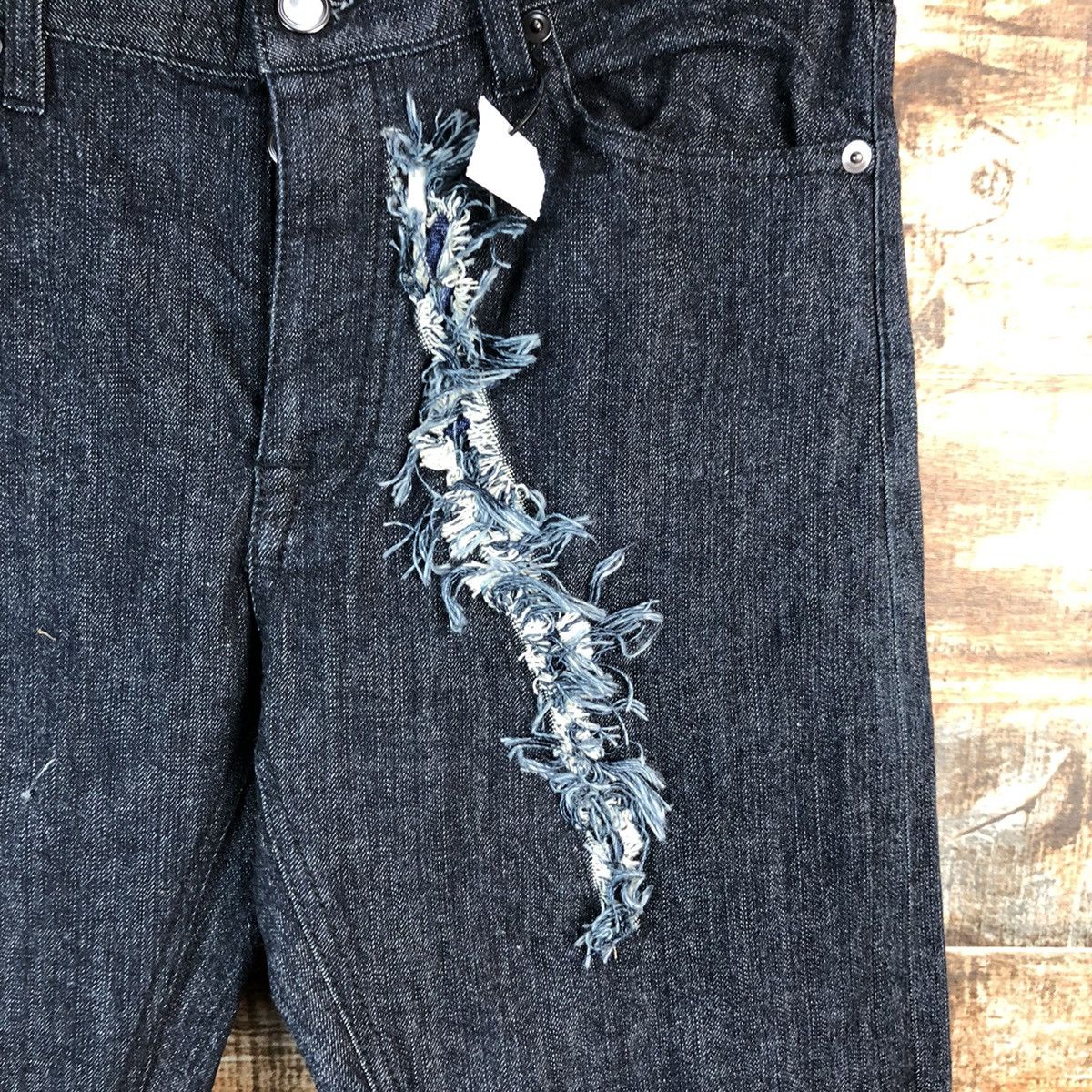 Andrea Pompilio Onitsuka Tiger x Andrea Pompilio Distressed Denim Pant #2446 Size US 29 - 15 Thumbnail