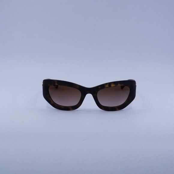 Gucci Gucci GG1784S 002 Sunglasses Dark Havana Cat Eye Frame Size ONE SIZE - 3 Thumbnail