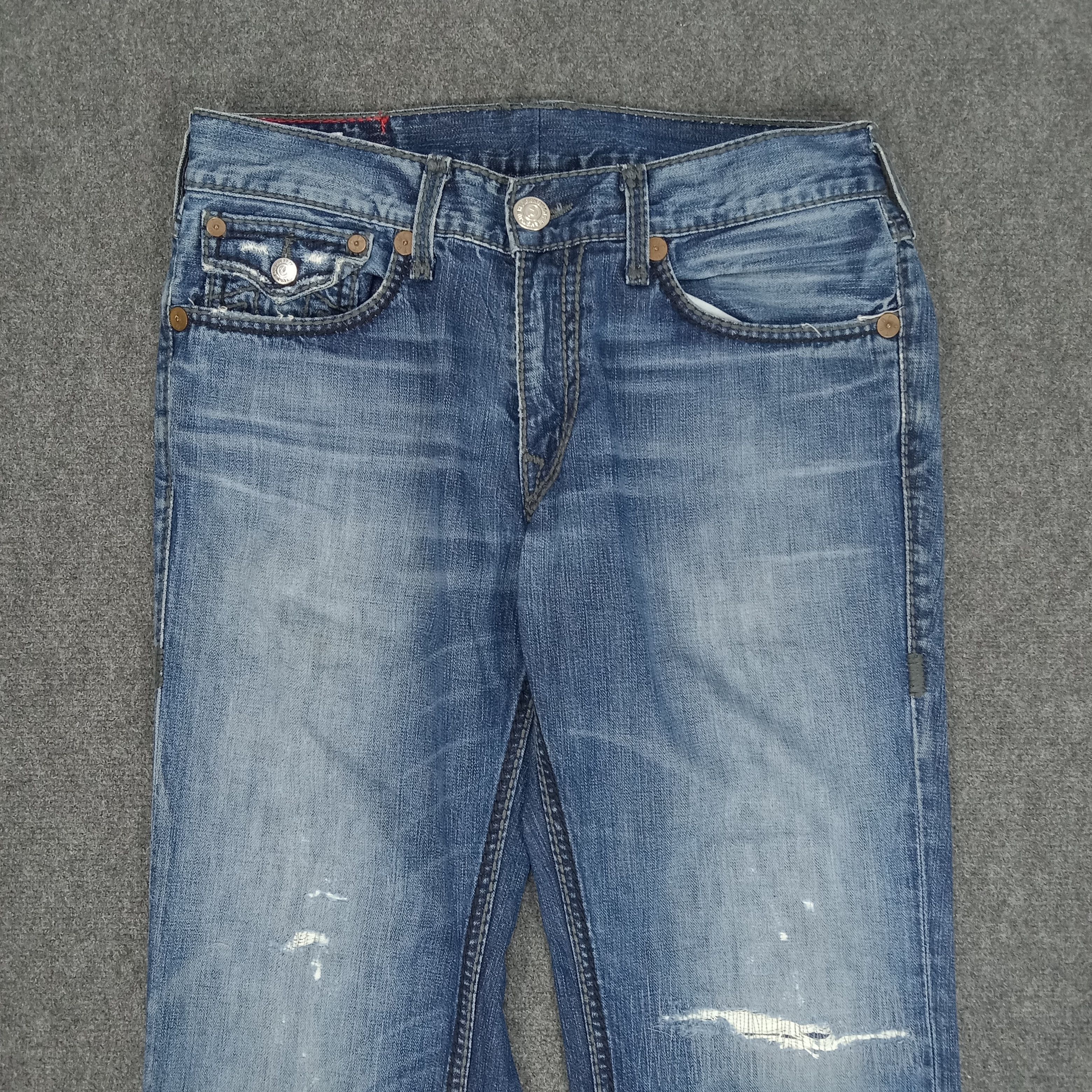 True Religion × Vintage True Religion American Brand Distressed Denim Jeans Size US 35 - 7 Thumbnail