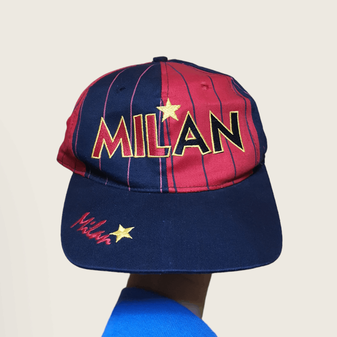Vintage AC MILAN VINTAGE SPELLOUT HAT Size ONE SIZE - 1 Thumbnail
