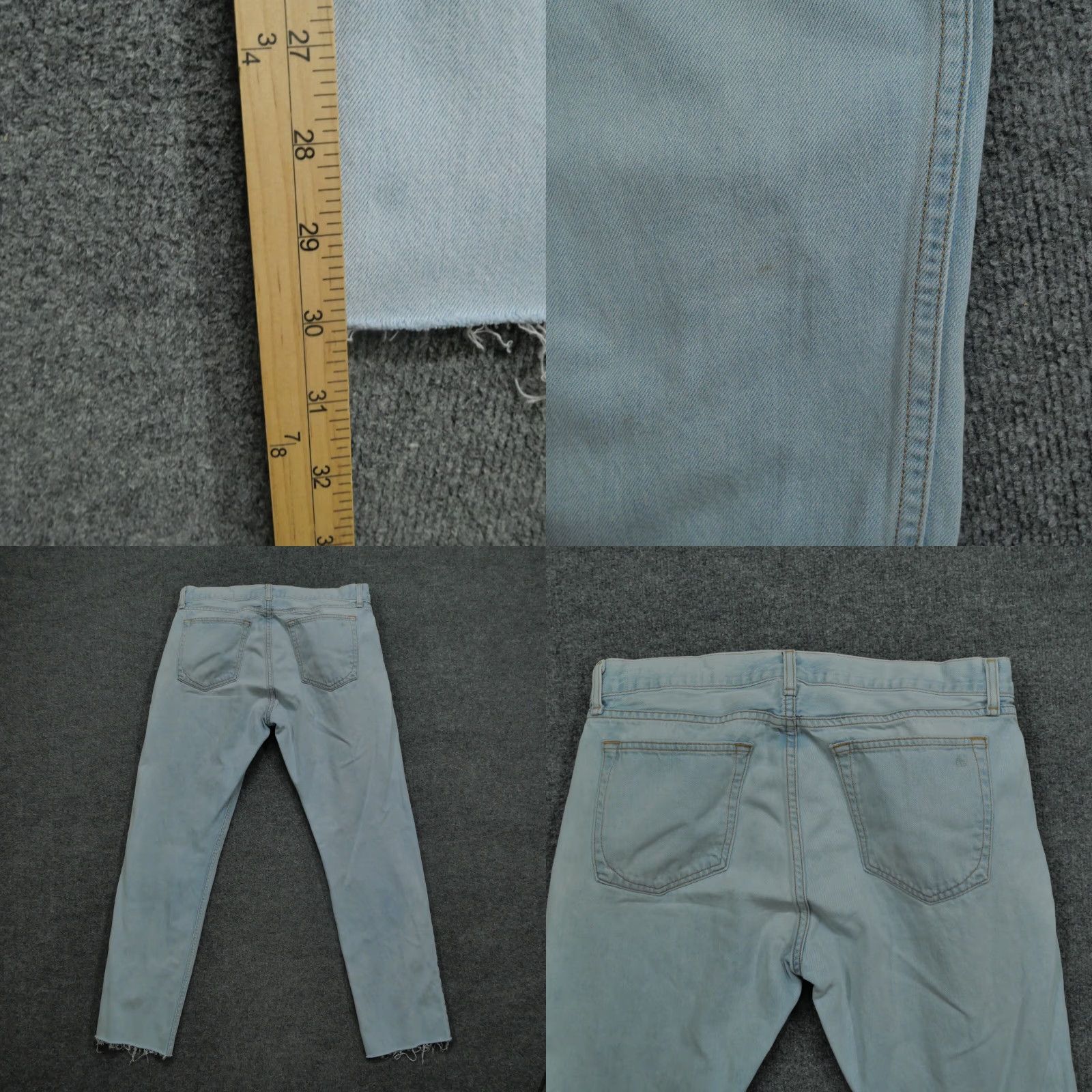 Rag & Bone Rag & Bone Jeans Mens 34 Jeans Cropped Blue Denim Button Fly Fit 2 Slim 34x30 Relaxed Size US 34 / EU 50 - 8 Thumbnail