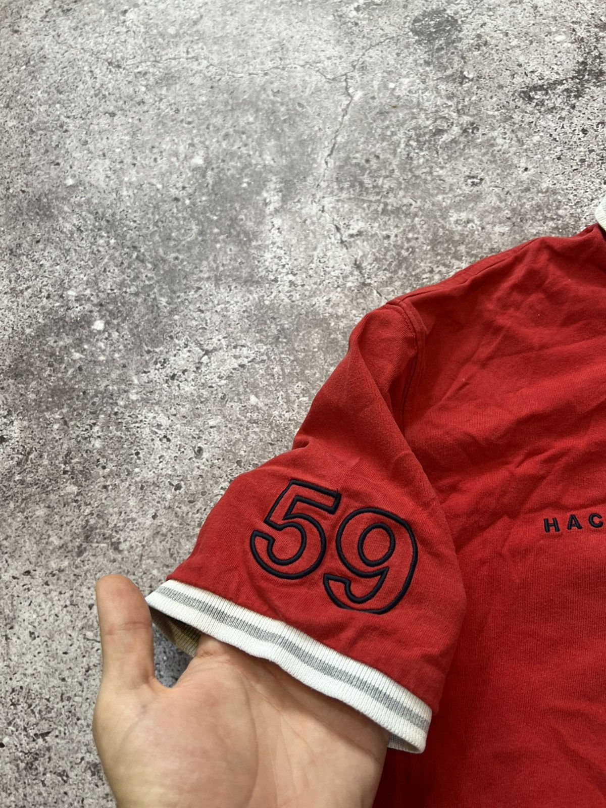 Hackett Vintage Hackett Aston Martin Polo Racing Shirt Size US L / EU 52-54 / 3 - 4 Thumbnail