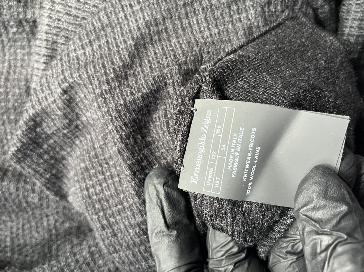 Ermenegildo Zegna Ermenegildo Zegna Zip 1\4 Grey Wool 100% Size US L / EU 52-54 / 3 - 5 Thumbnail