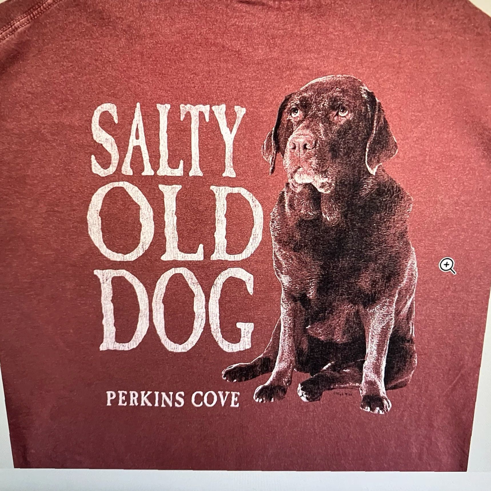 Vintage Vintage Salty Old Dog Perkins Cove T-Shirt Men 2XL Crew Neck Graphic Print Red Cotton Nautical Retro Size US XXL / EU 58 / 5 - 3 Thumbnail