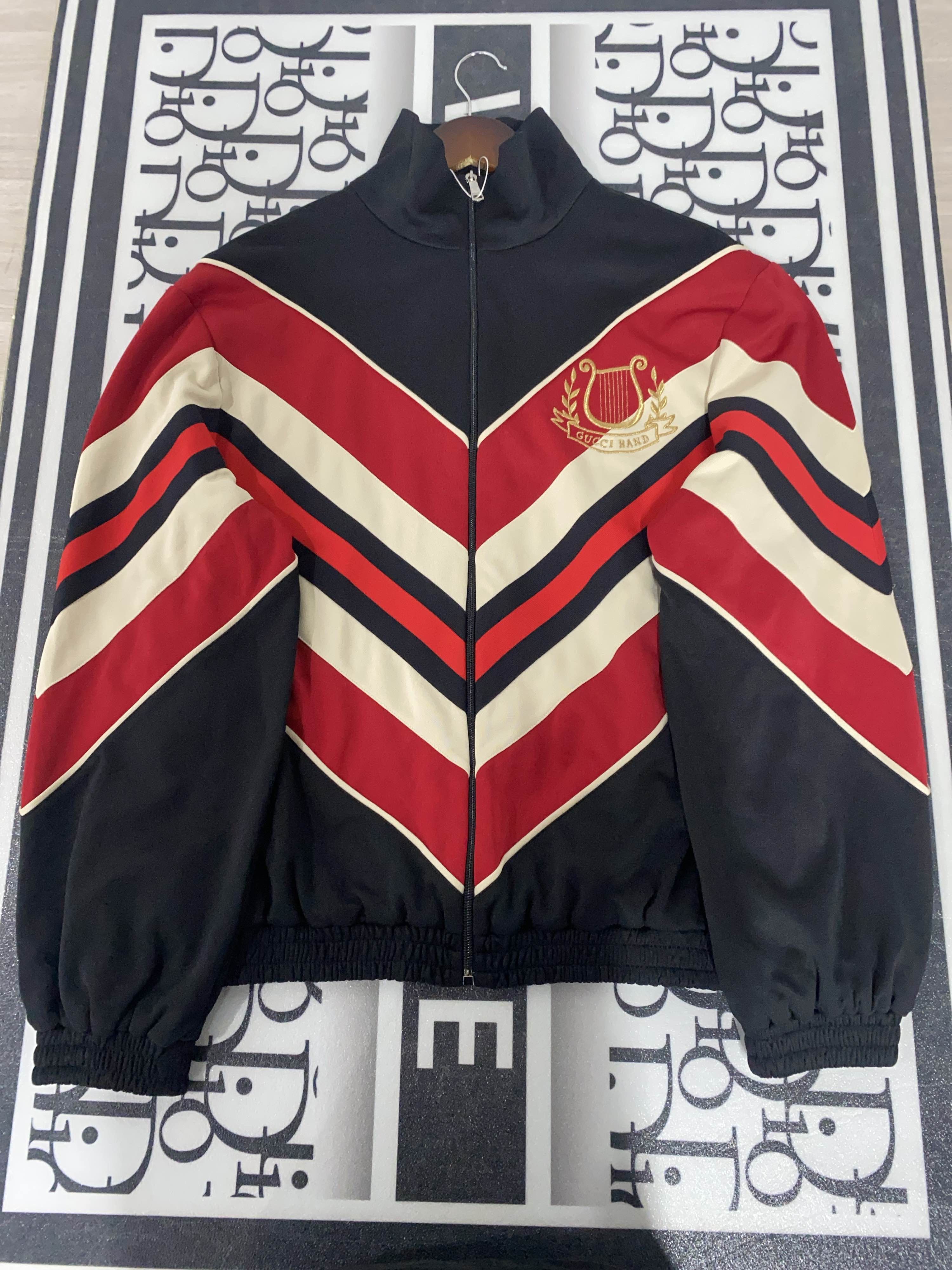 Gucci Gucci Striped Crest Track Jacket Size M Size US M / EU 48-50 / 2 - 1 Thumbnail