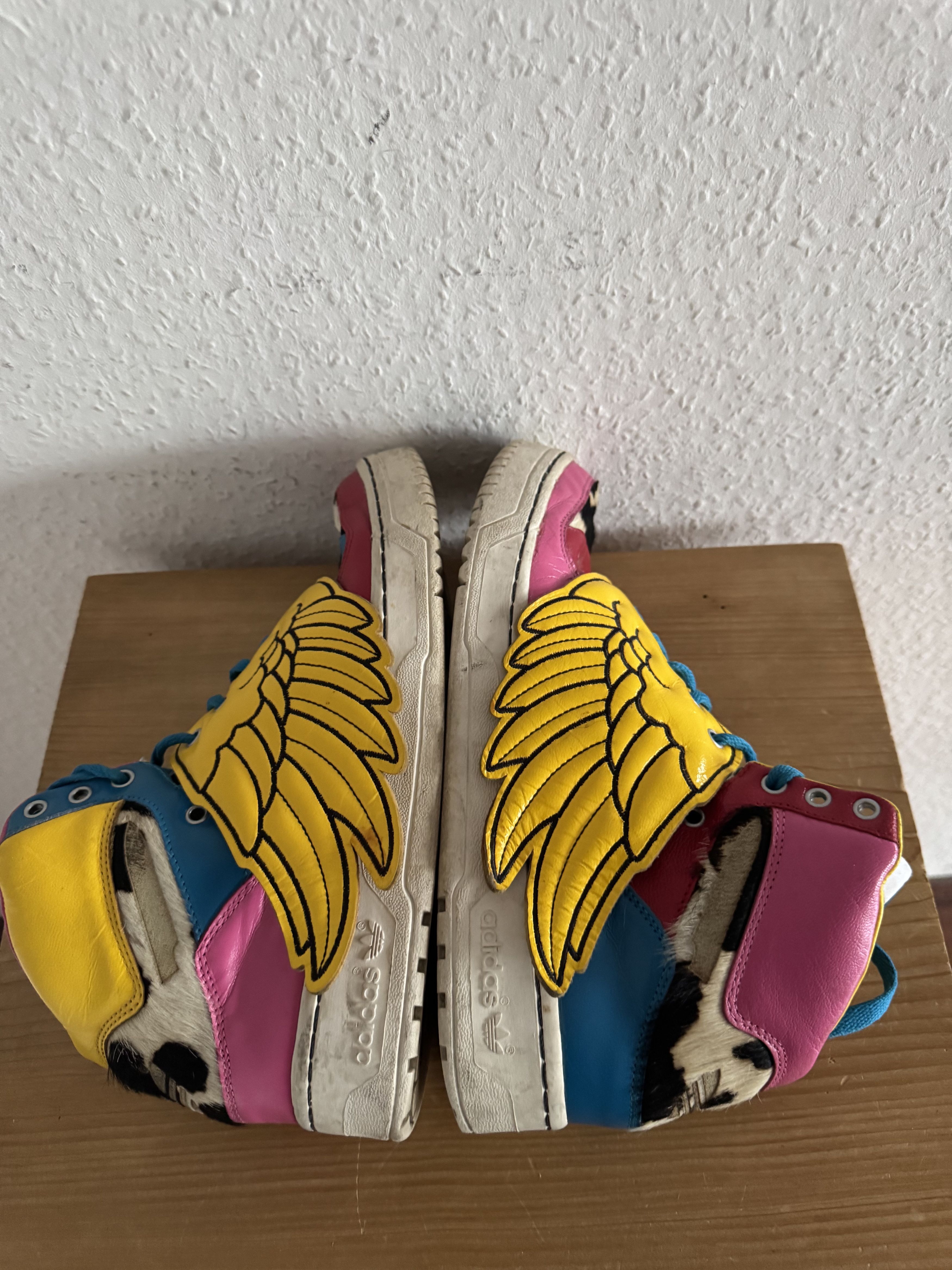 Adidas × Jeremy Scott 2NE1 Wings High Top Sneakers Size US 9.5 / EU 42-43 - 17 Thumbnail