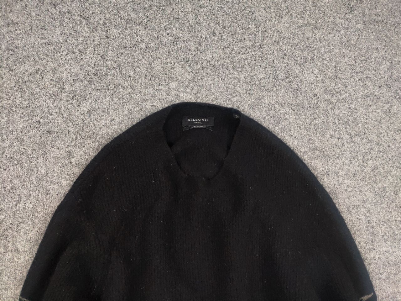 Allsaints Allsaints Design Black Oversized Fit Knit Sweater Vintage Size US M / EU 48-50 / 2 - 4 Thumbnail
