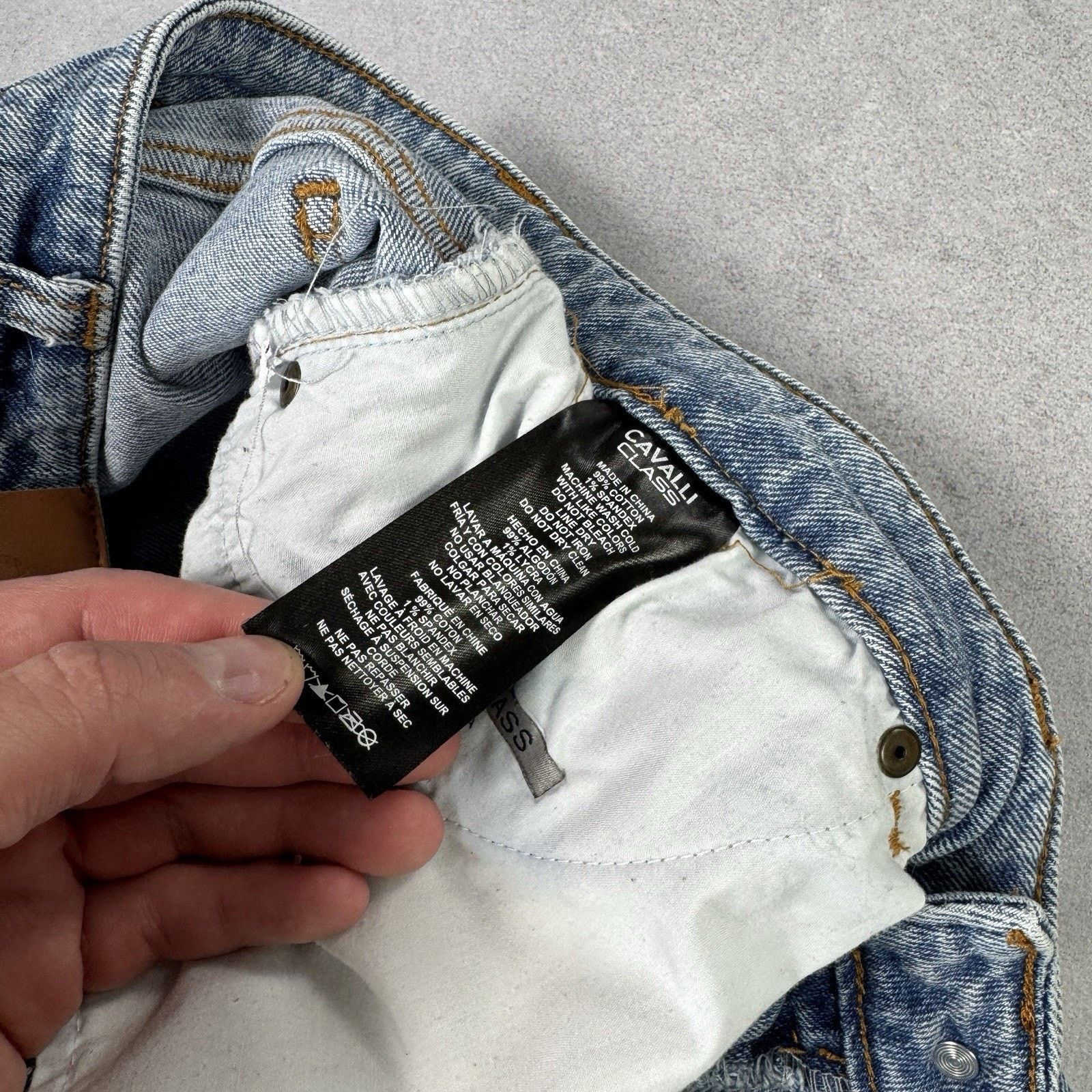 Cavalli Class Cavalli Class Women Jeans Blue Denim Size 31 Roberto Cavalli Size 31" - 13 Thumbnail