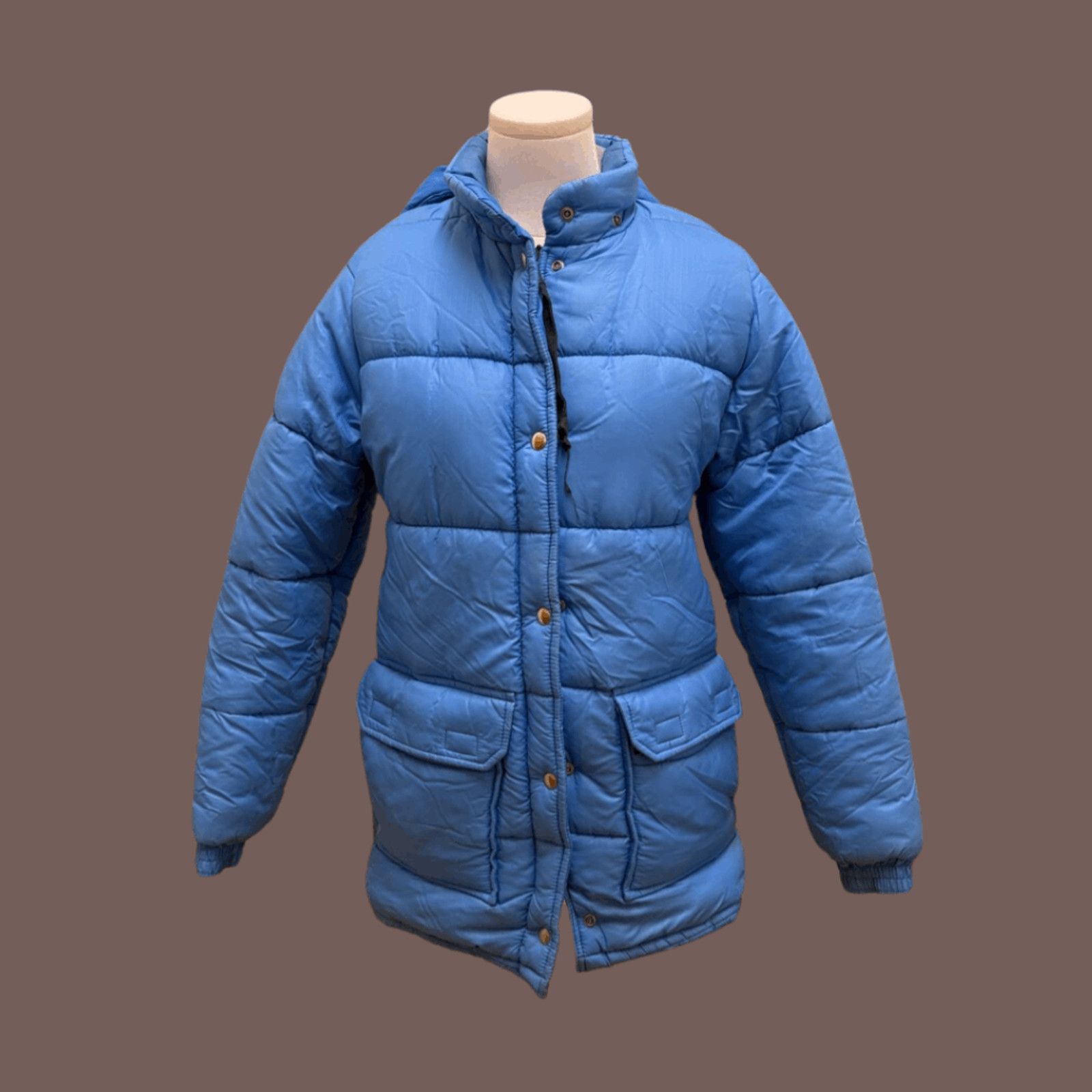 Vintage VTG Puffer Jacket | Shanahan Blue 80s Outerwear | Gorpcore Size US S / EU 44-46 / 1 - 1 Thumbnail