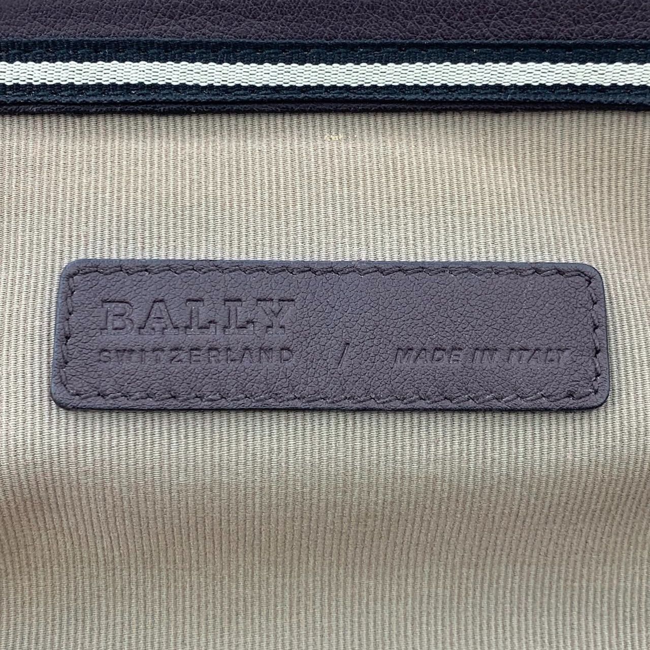 Bally Bally Brown Leather Crossbody Bag With Striped Design & Zipp Size ONE SIZE - 7 Thumbnail